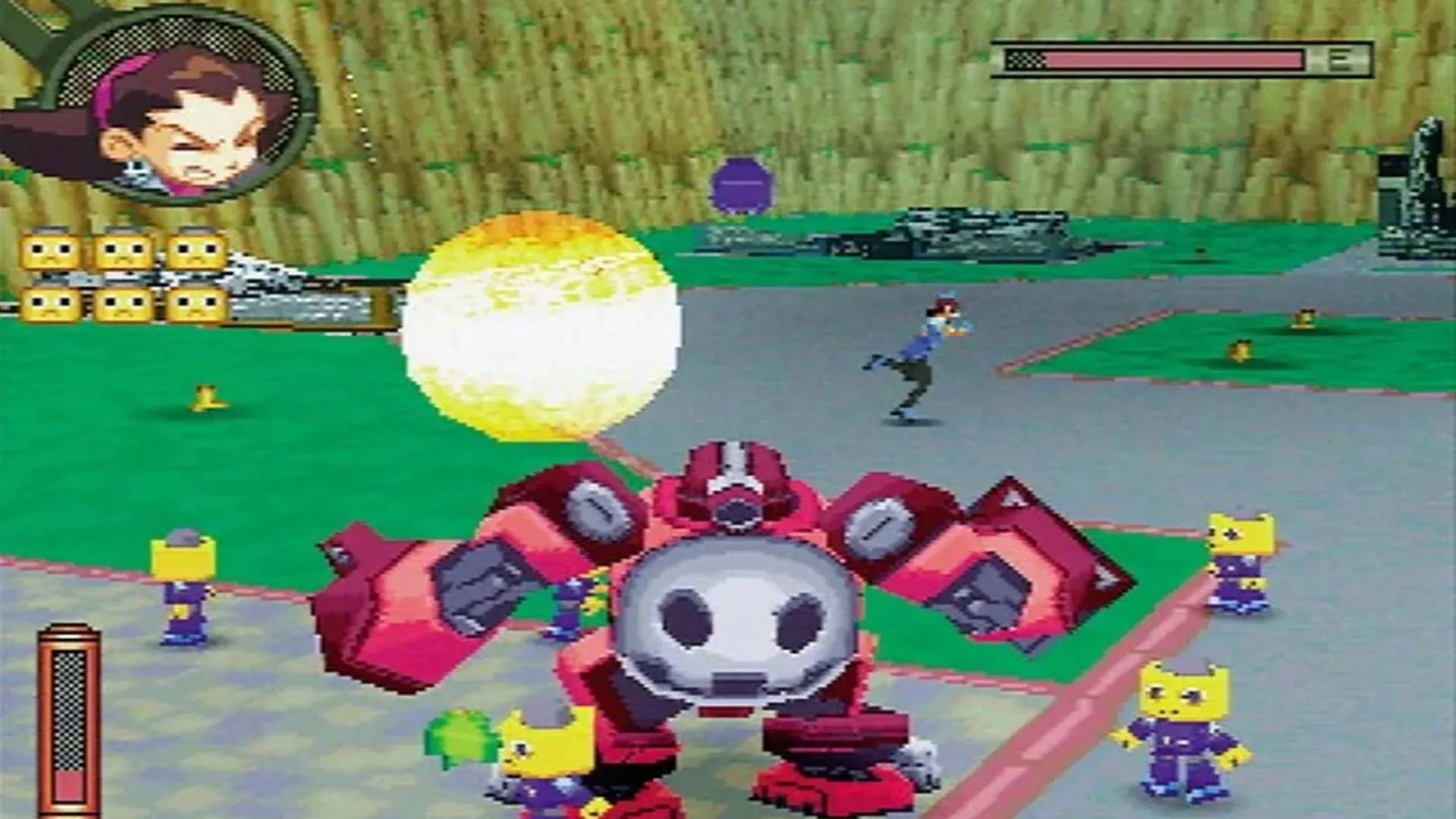 Ảnh chụp màn hình gameplay game The Misadventures of Tron Bonne trên PlayStation 1, một trong những game PS1 hiếm nhất