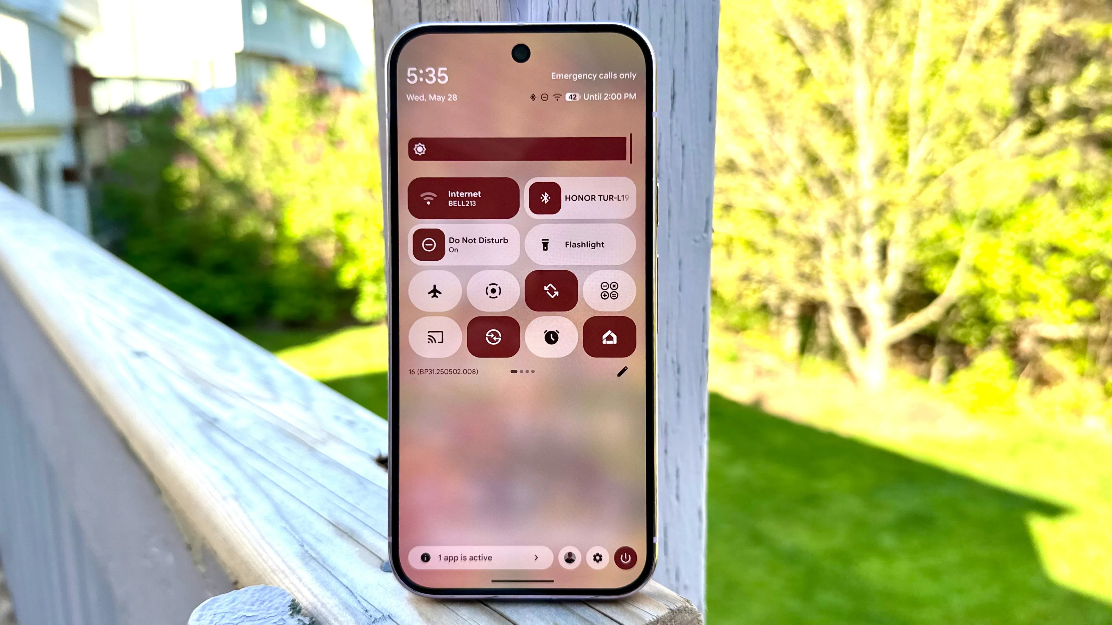 Giao diện cài đặt Android 16