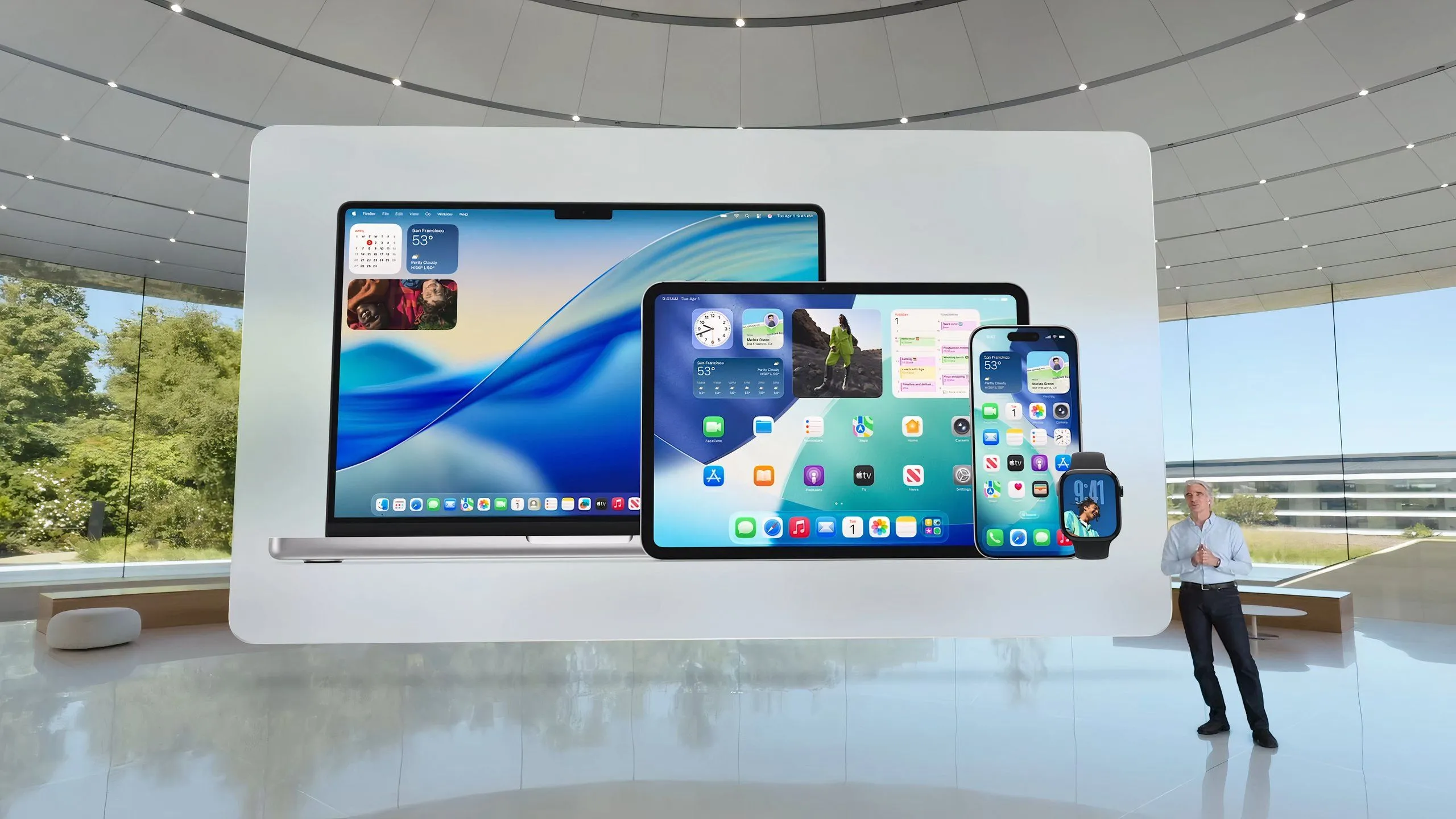 Hình ảnh tiêu đề sự kiện Apple WWDC 2025, giới thiệu các cập nhật mới cho hệ điều hành