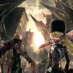Hình ảnh tổng hợp giới thiệu lối chơi và nhân vật trong game Code Vein
