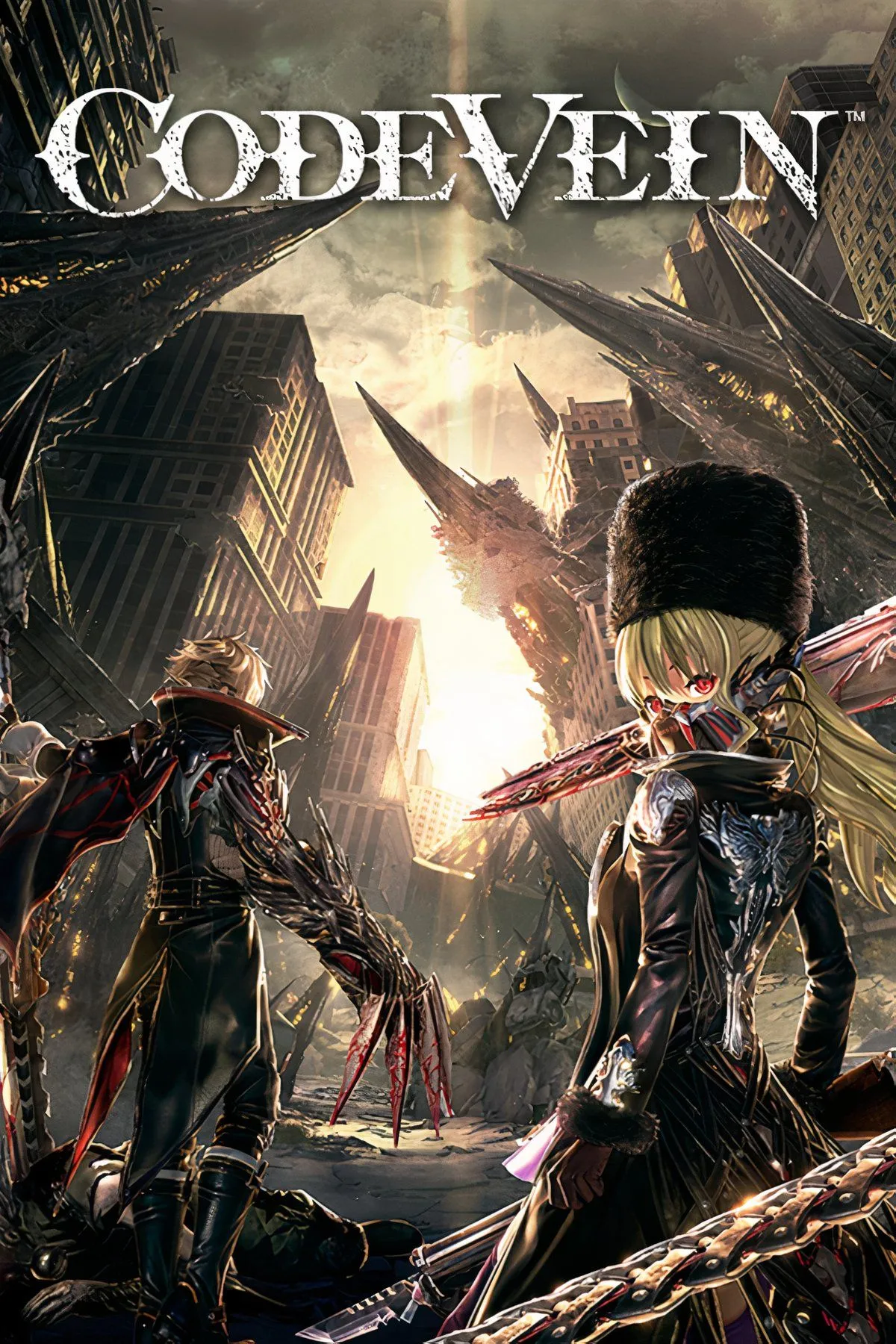 Hình ảnh tổng hợp giới thiệu lối chơi và nhân vật trong game Code Vein