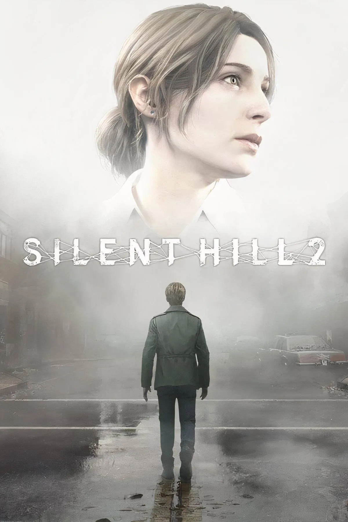 James Sunderland đứng trong sương mù dày đặc của Silent Hill, biểu tượng cho sự lạc lõng và rối loạn tâm trí của anh