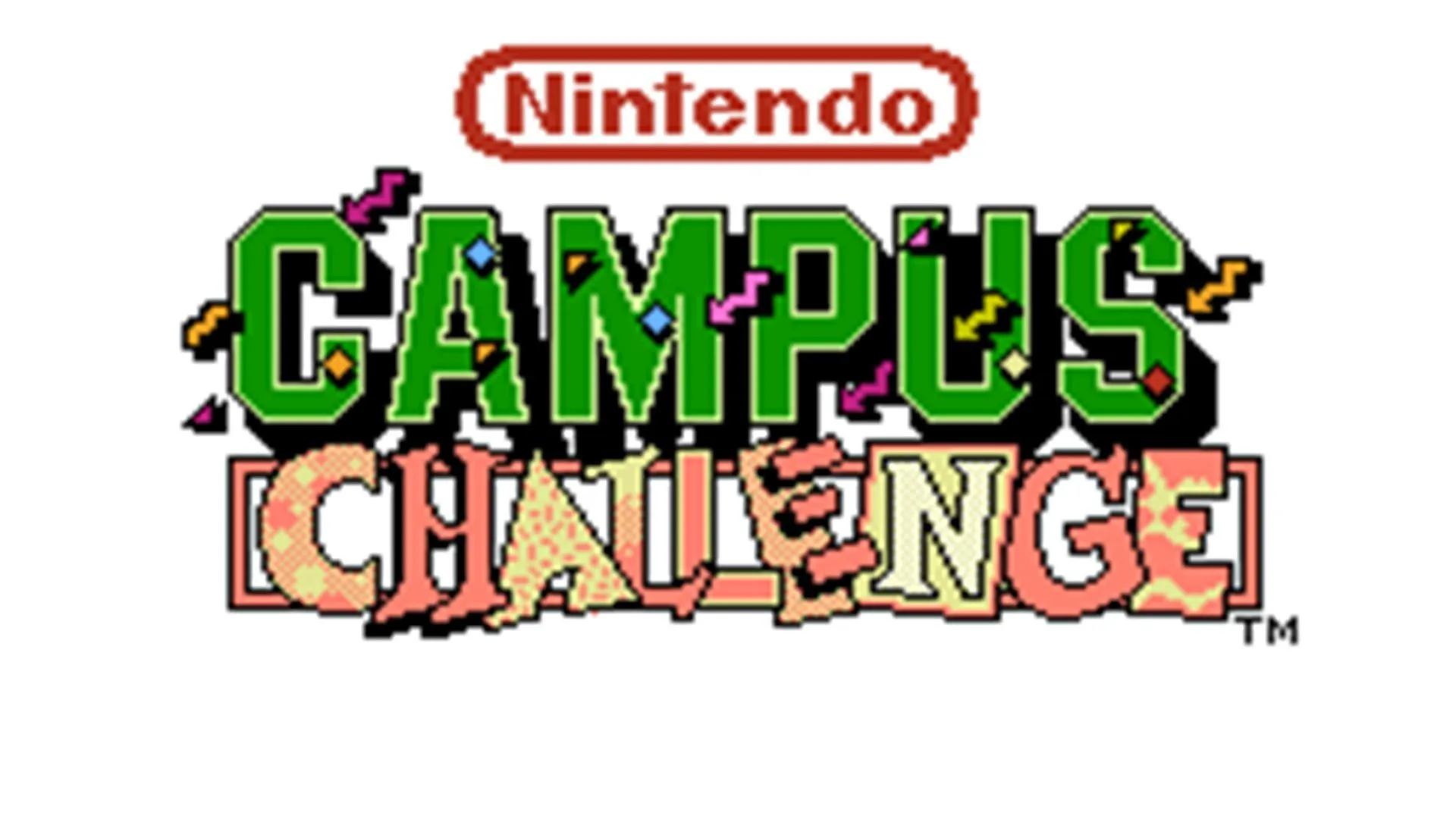 Màn hình tiêu đề của game Nintendo Campus Challenge.