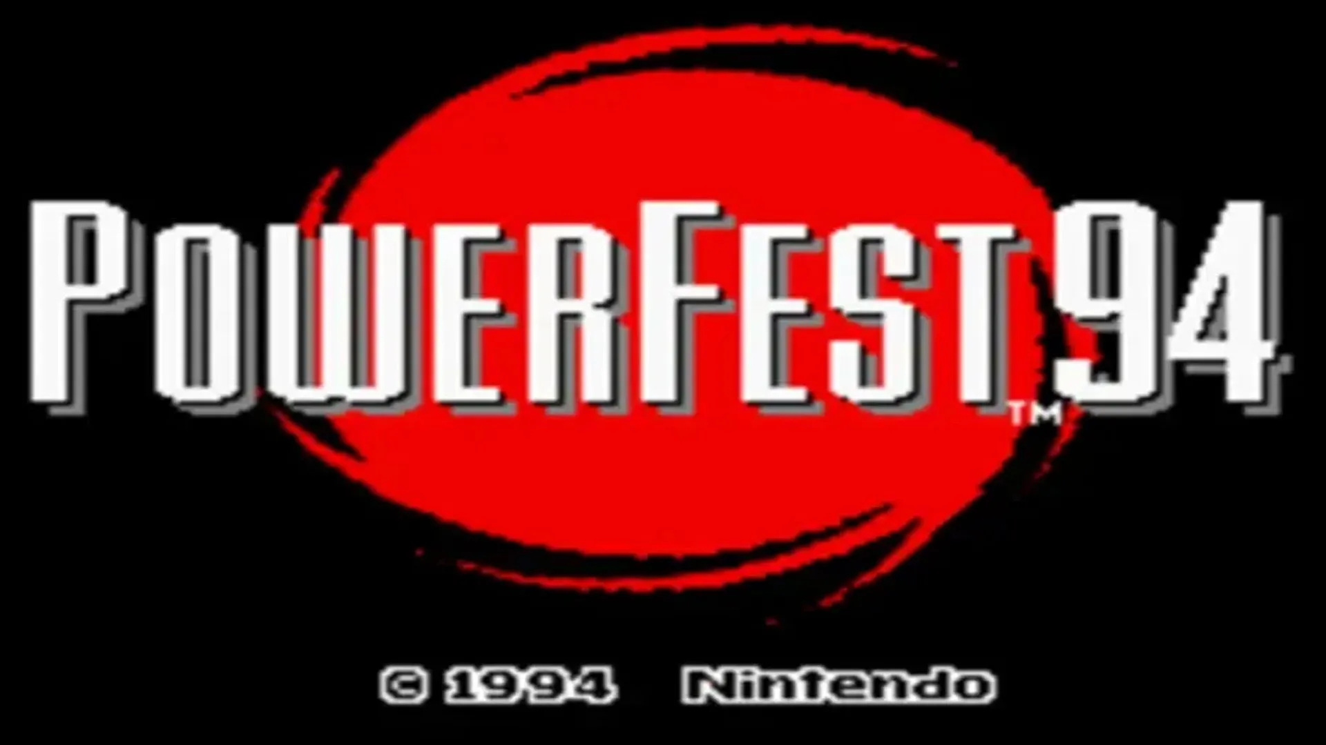 Màn hình tiêu đề mở đầu của Nintendo Powerfest
