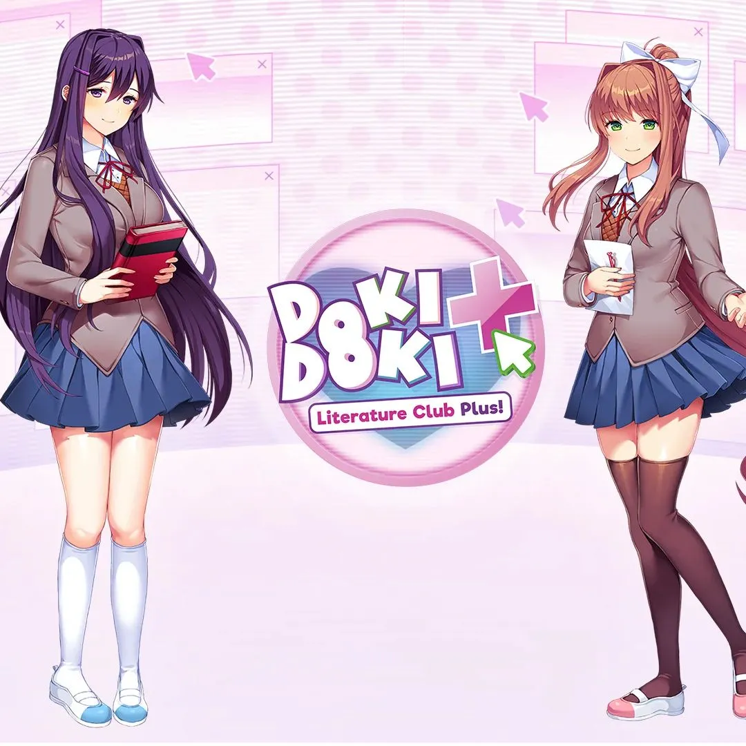 Sayori đứng dưới ánh nắng ban mai trong cảnh mở đầu tưởng chừng bình yên của Doki Doki Literature Club