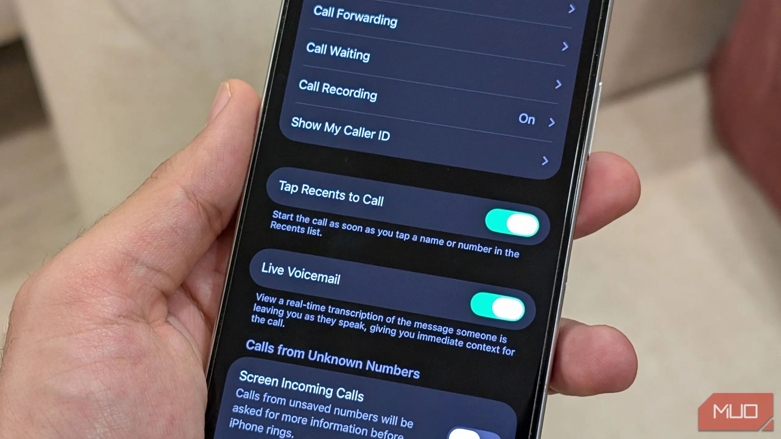 Cài đặt chạm để gọi nhanh từ nhật ký cuộc gọi trên iOS 26
