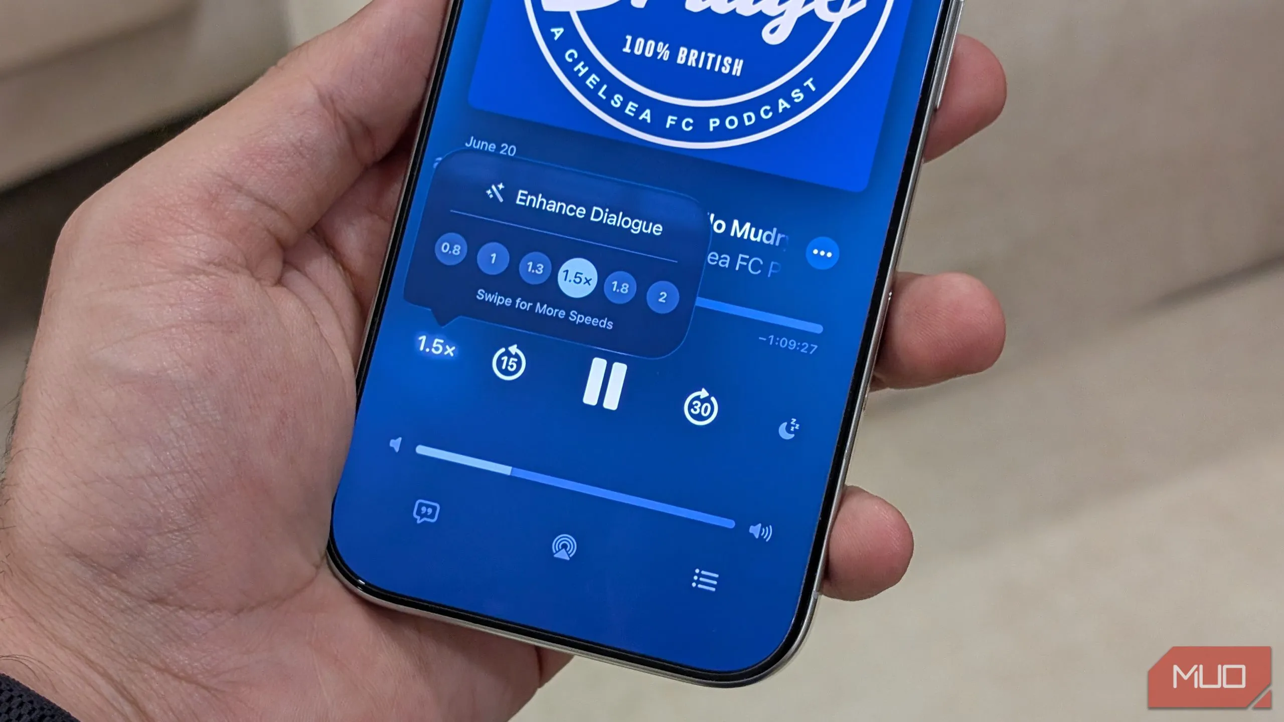 Điều chỉnh tốc độ phát Podcast dễ dàng trong ứng dụng Apple Podcasts trên iOS 26