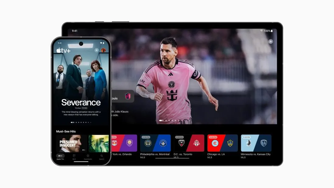 Giao diện ứng dụng Apple TV Plus trên thiết bị Android, cho thấy khả năng truy cập nội dung chất lượng cao từ nền tảng Google.