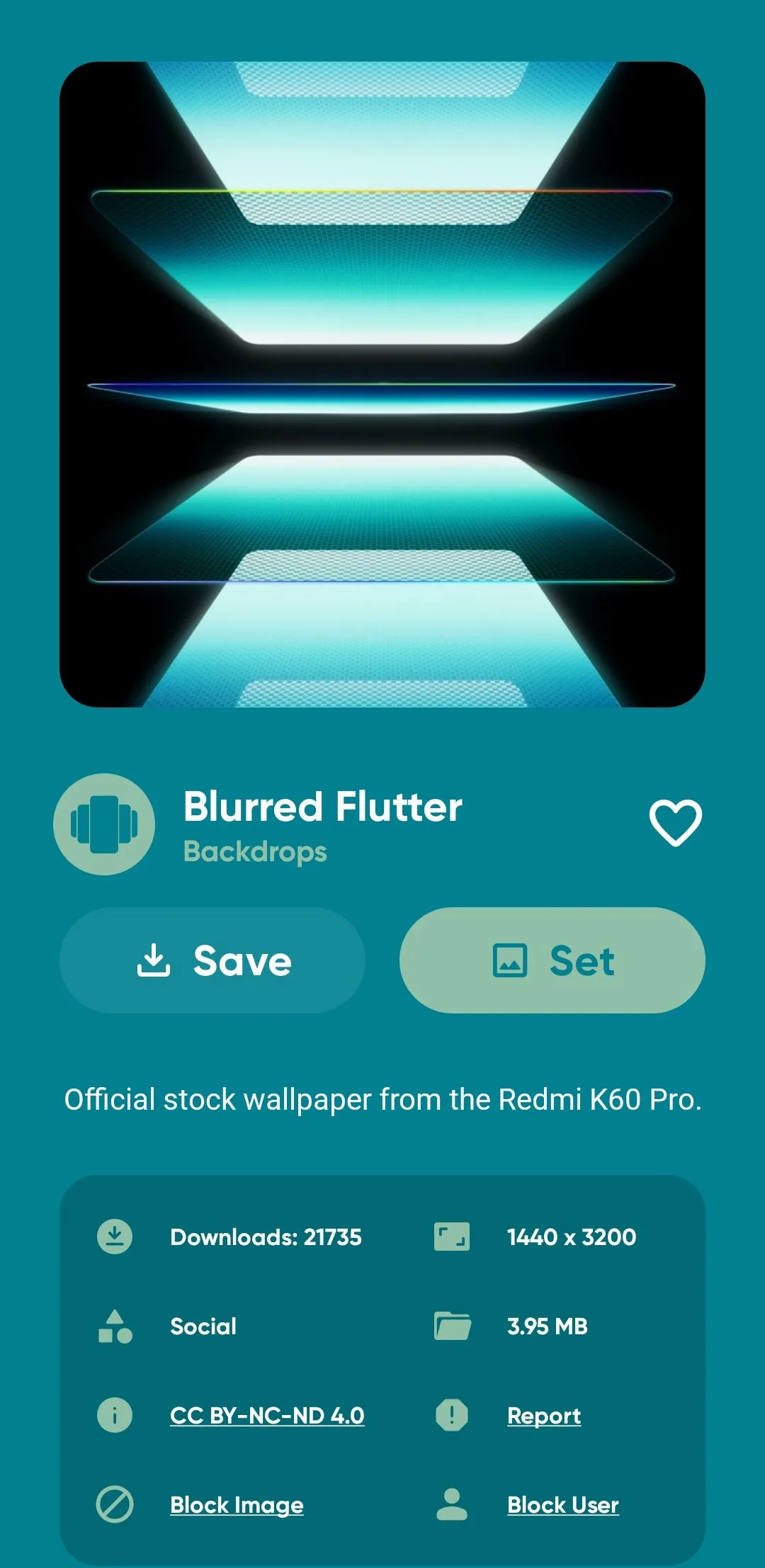 Giao diện ứng dụng hình nền Backdrops trên Android