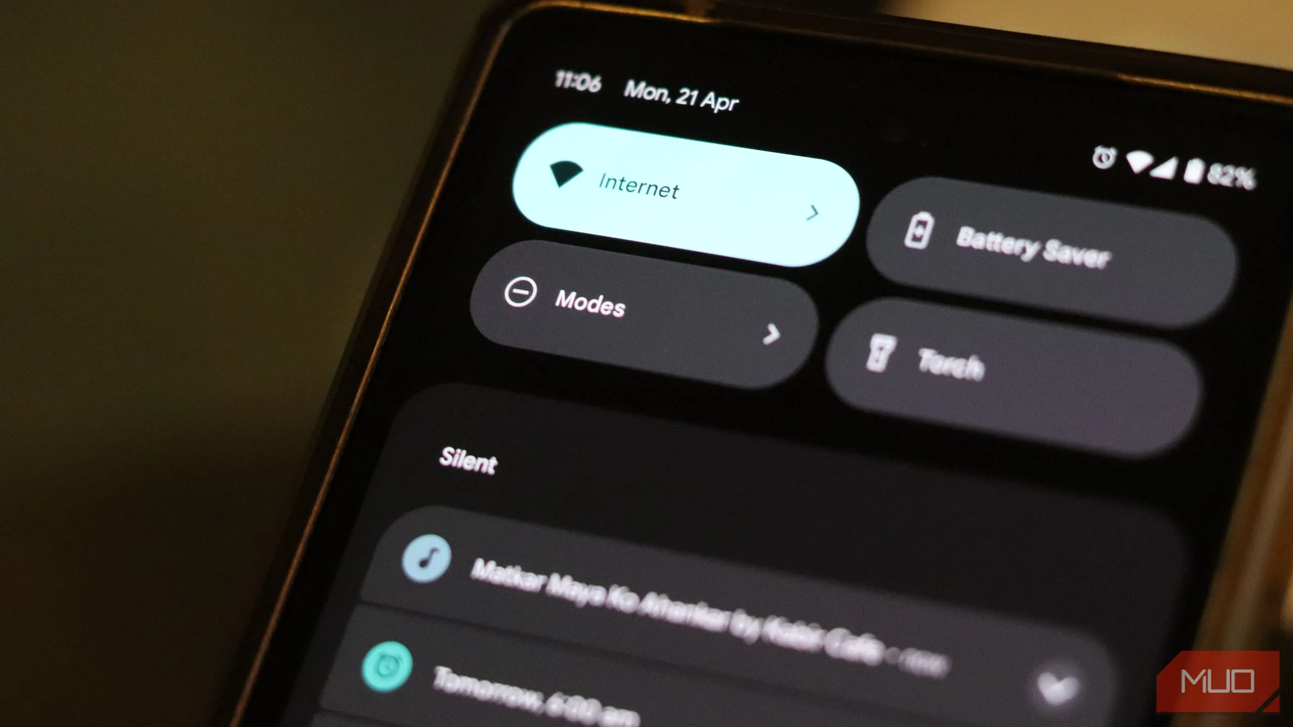 Menu truy cập nhanh các Chế độ (Modes) trên Google Pixel để chuyển đổi tức thì