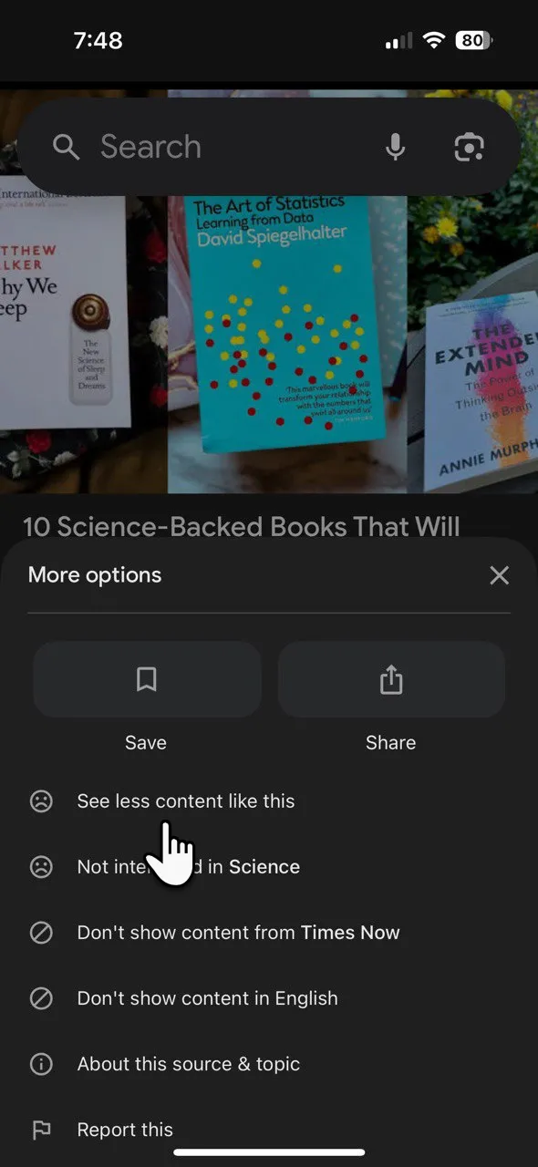 Tùy chỉnh nguồn cấp dữ liệu Google Discover