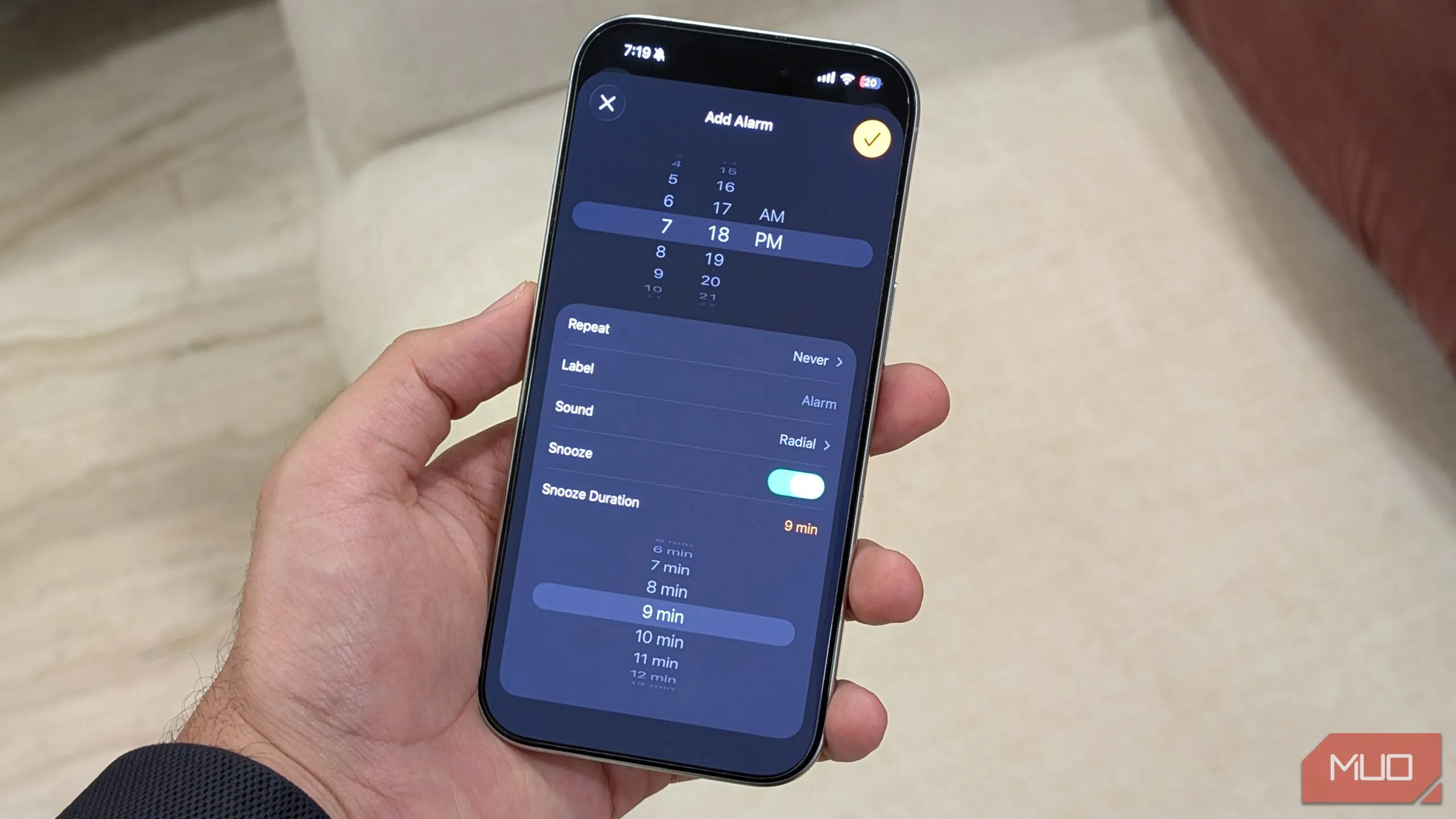 Tùy chỉnh thời gian báo lại báo thức trên iPhone với iOS 26
