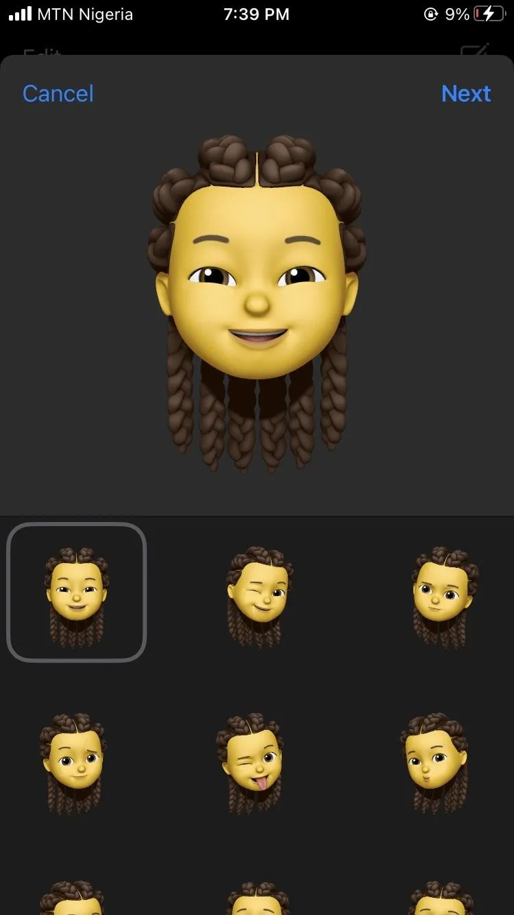 Biểu tượng Memoji trên iPhone chỉ có Touch ID