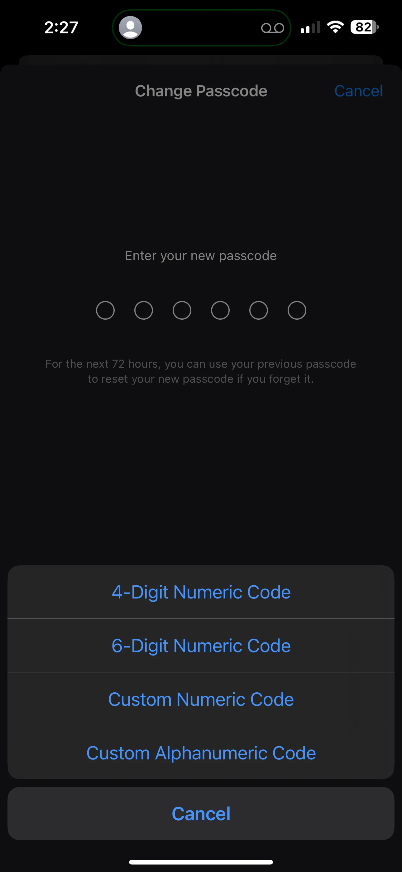 Các bước thay đổi mật mã iPhone sang dạng tùy chỉnh chữ và số