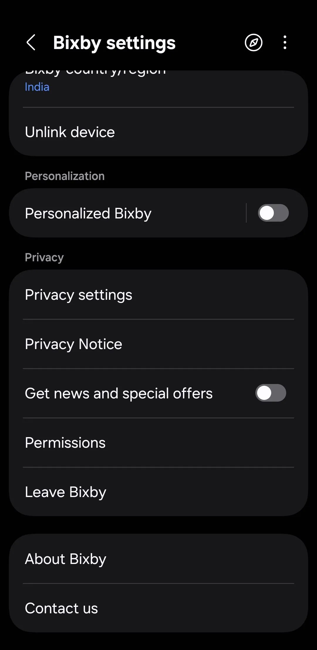 Cài đặt Bixby trên điện thoại Samsung Galaxy.