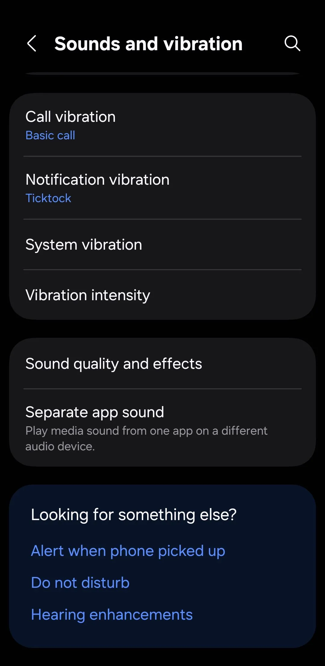 Cài đặt chất lượng âm thanh và hiệu ứng trong One UI 7 Samsung Galaxy