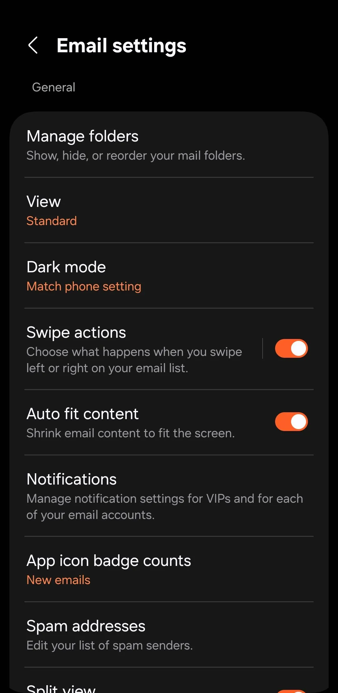 Cài đặt ứng dụng Samsung Email trên điện thoại Galaxy, cho phép tùy chỉnh tài khoản và thông báo.