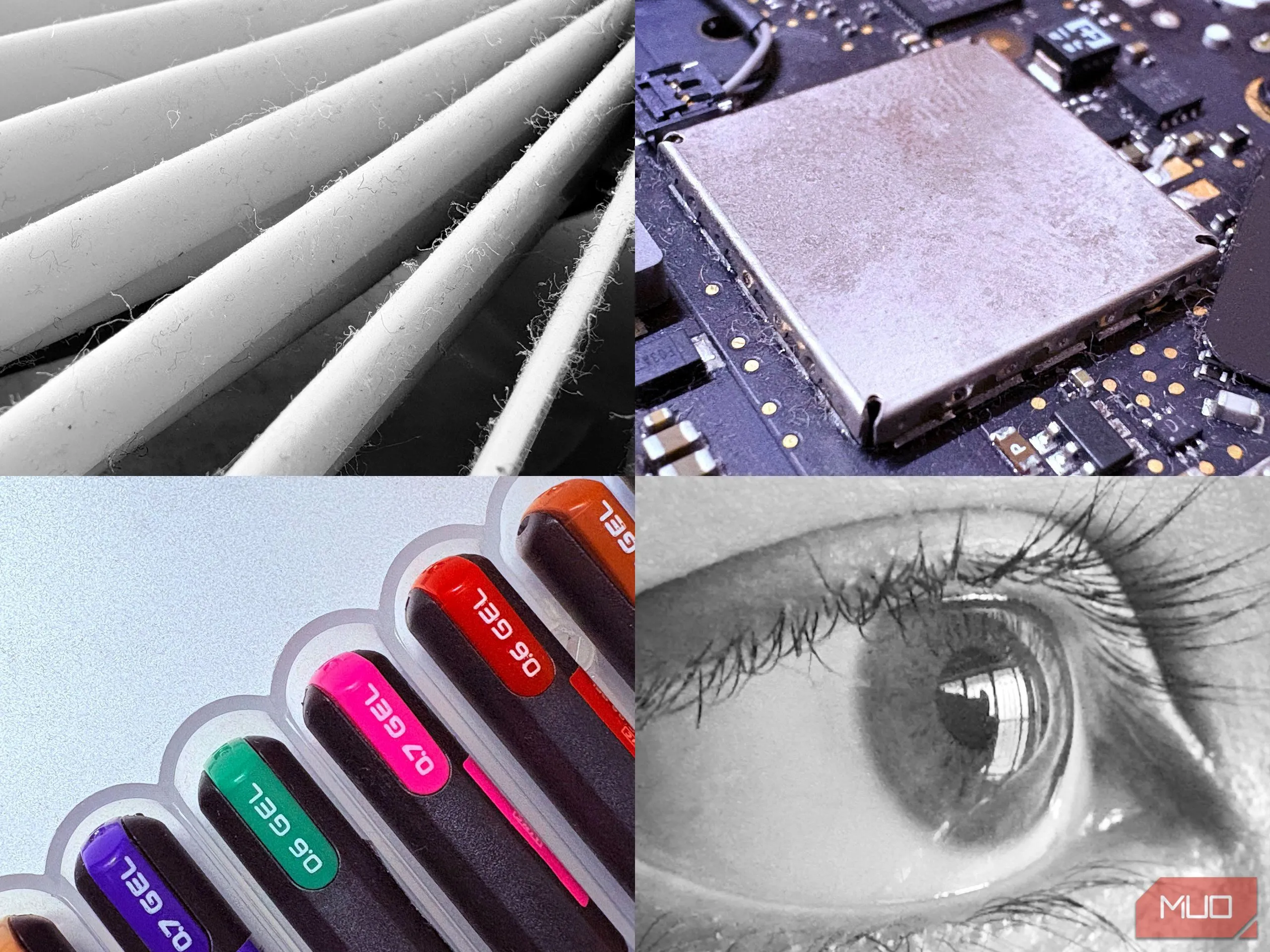 Chế độ macro iPhone 16 với vật dụng phổ biến