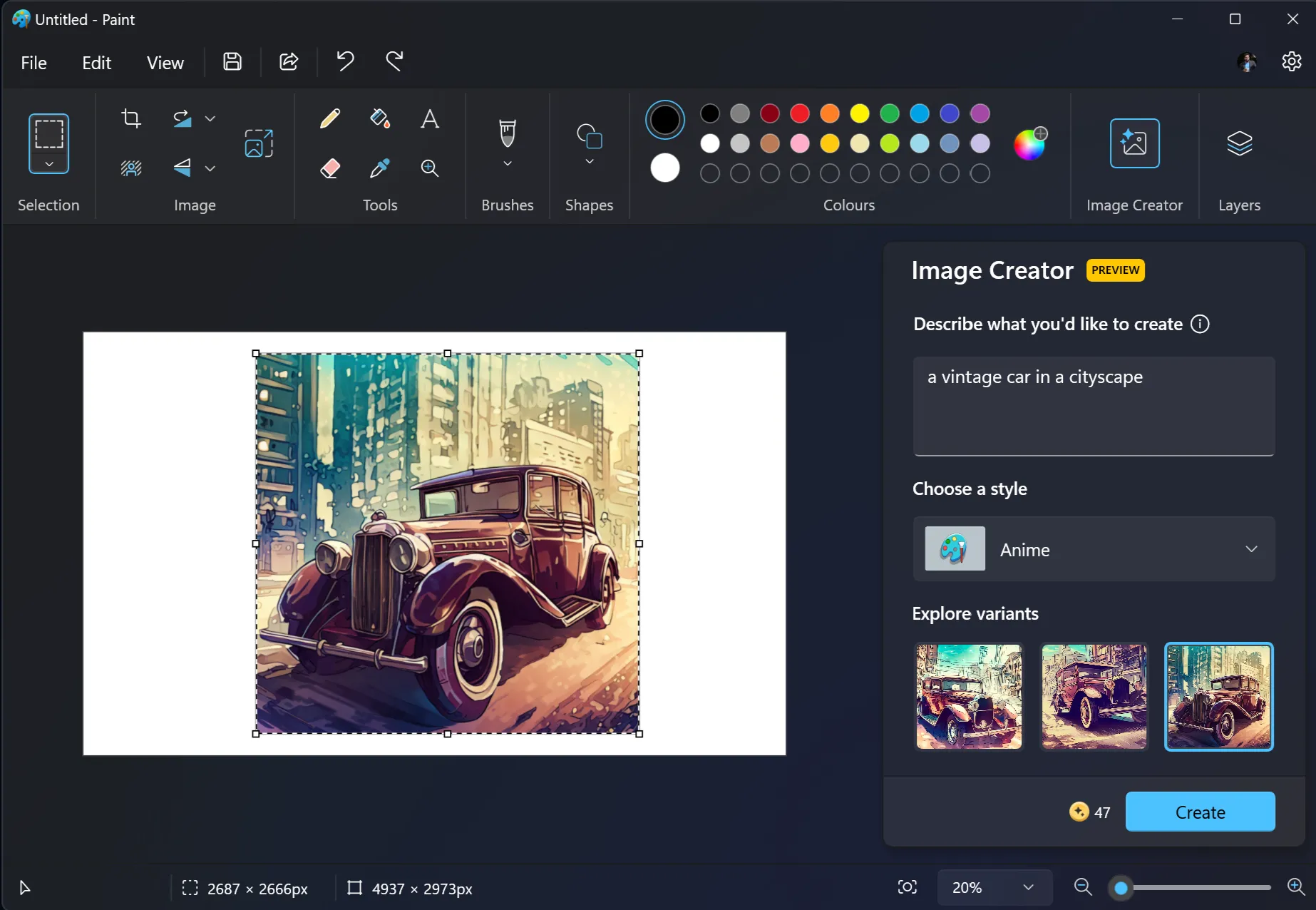 Công cụ Image Creator trong Microsoft Paint giúp bạn tạo hình ảnh bằng AI trên Windows 11