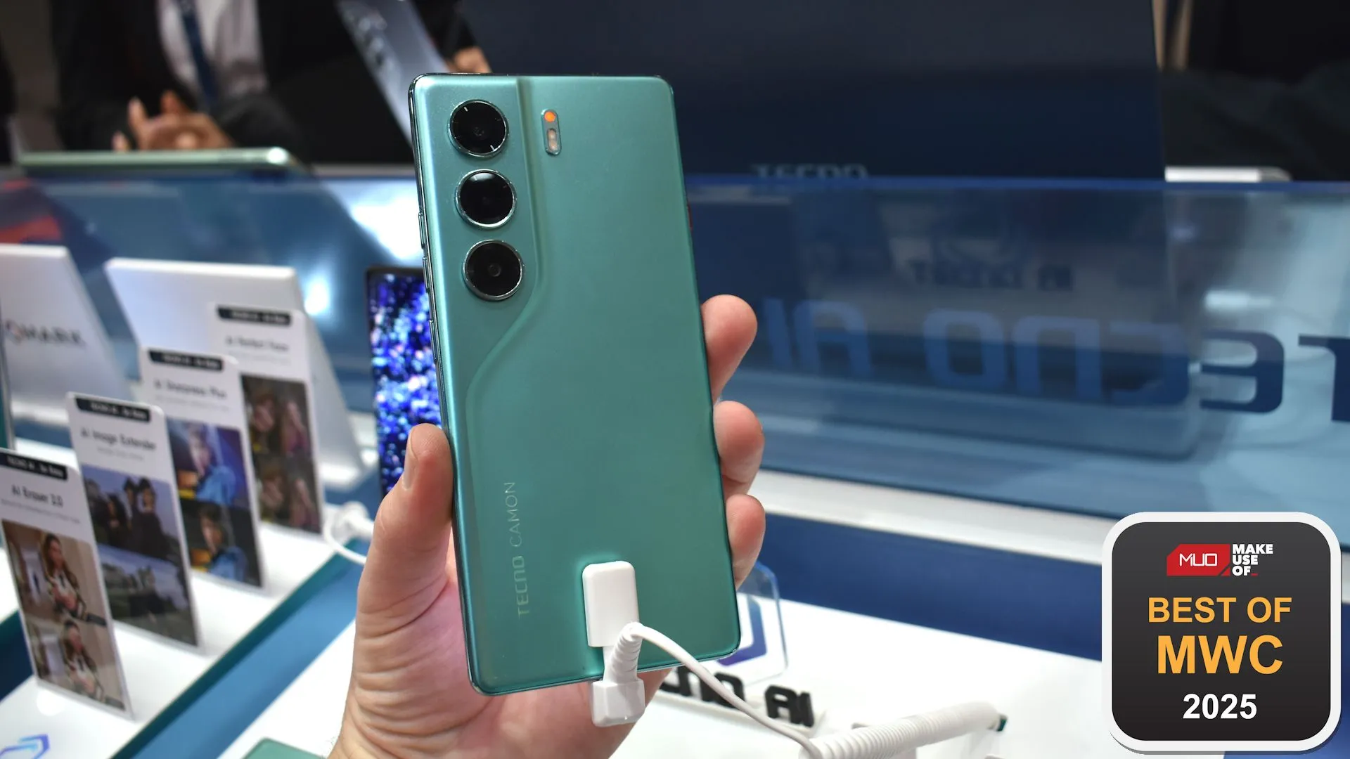 Điện thoại Tecno Camon 40 Pro 5G trưng bày tại MWC 2025, được vinh danh giải thưởng nhiếp ảnh DxOMark