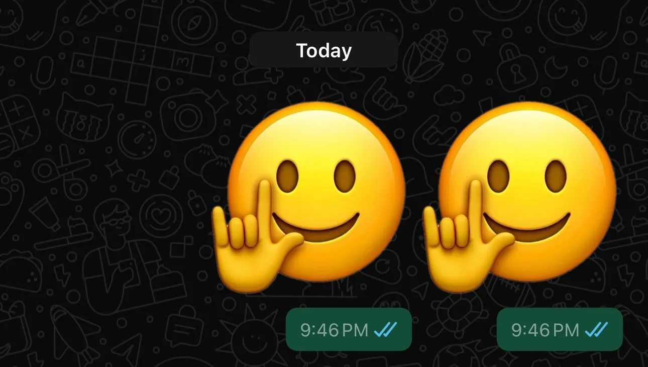Genmoji được gửi dưới dạng sticker trong ứng dụng WhatsApp, không phải emoji.