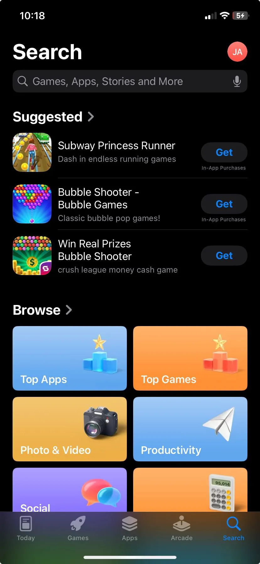 Giao diện App Store của Apple hiển thị các ứng dụng được đề xuất, minh họa sự đa dạng và chất lượng ứng dụng trên iOS.