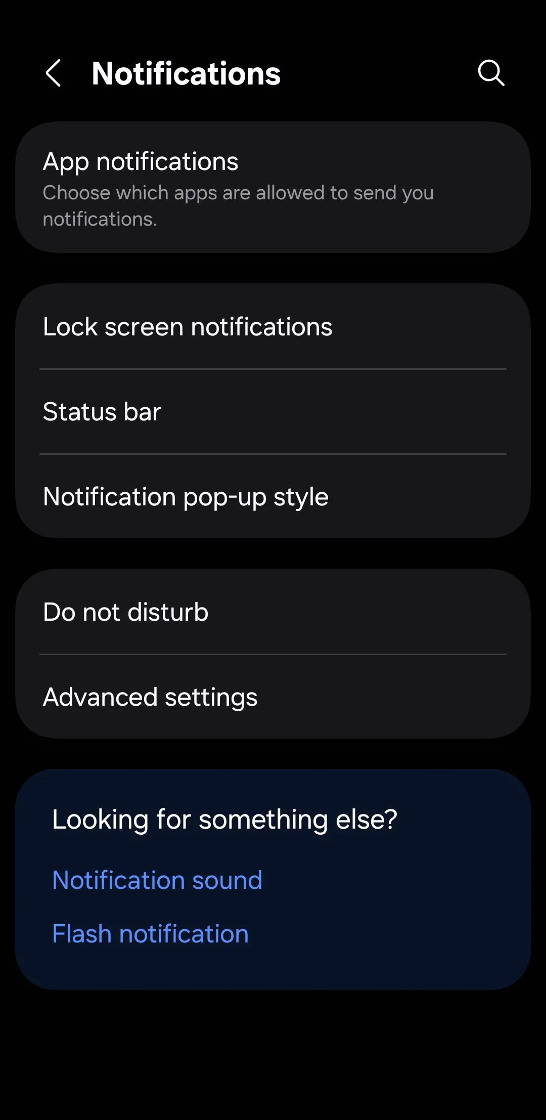 Giao diện cài đặt thông báo trên điện thoại Android để ẩn nội dung trên màn hình khóa