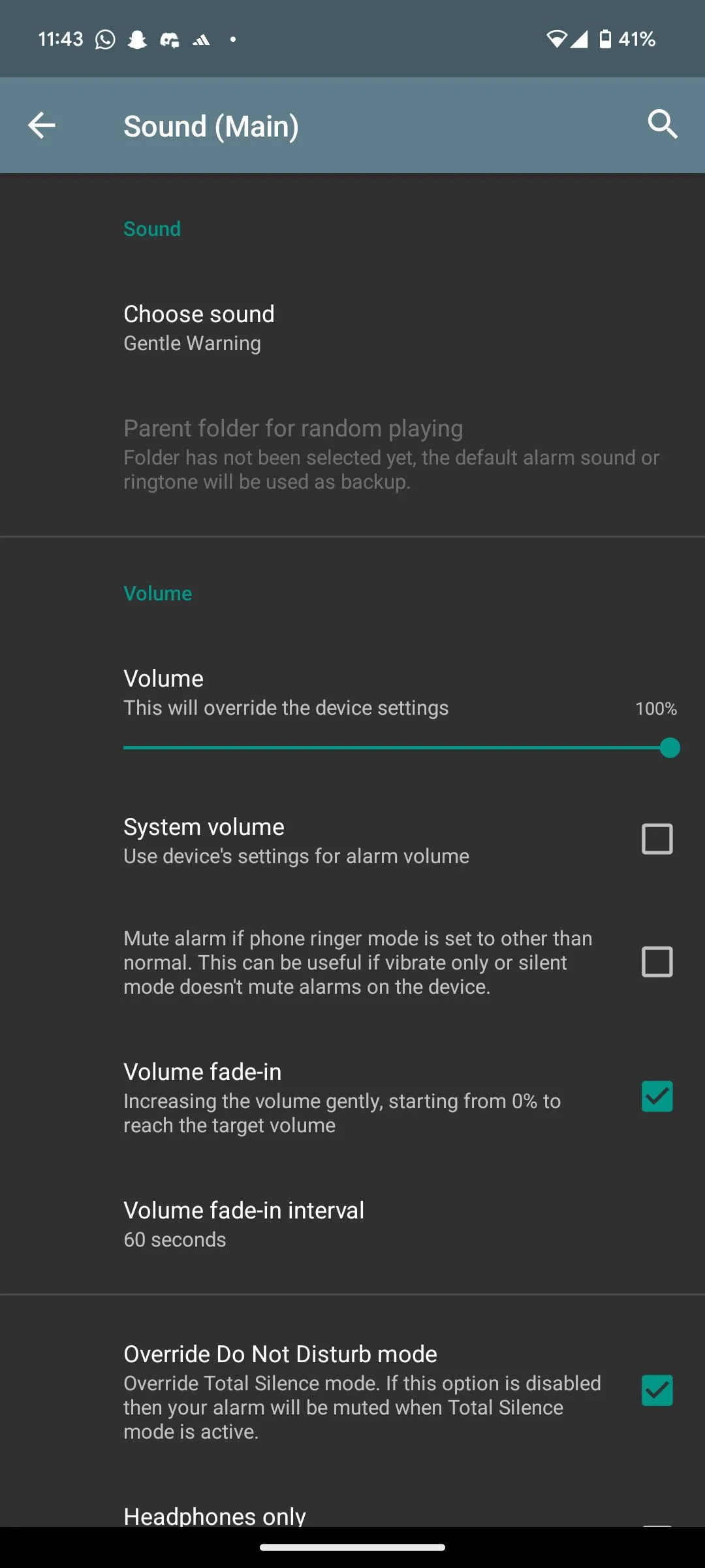 Giao diện tính năng đánh thức nâng cao của AMdroid với các thử thách giải toán và NFC