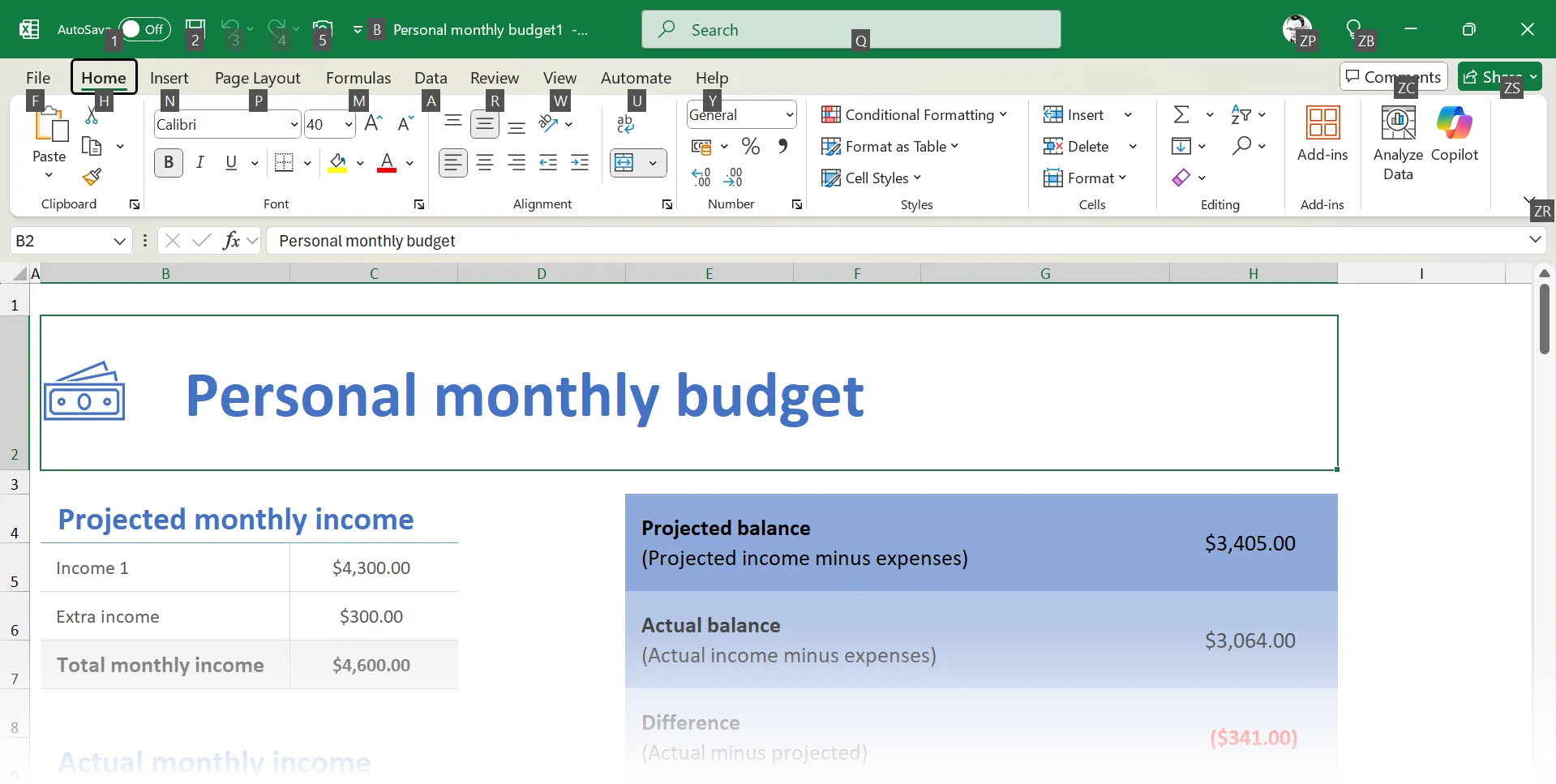 Hướng dẫn điều hướng Ribbon trong Microsoft Office bằng phím Alt với các gợi ý phím tắt