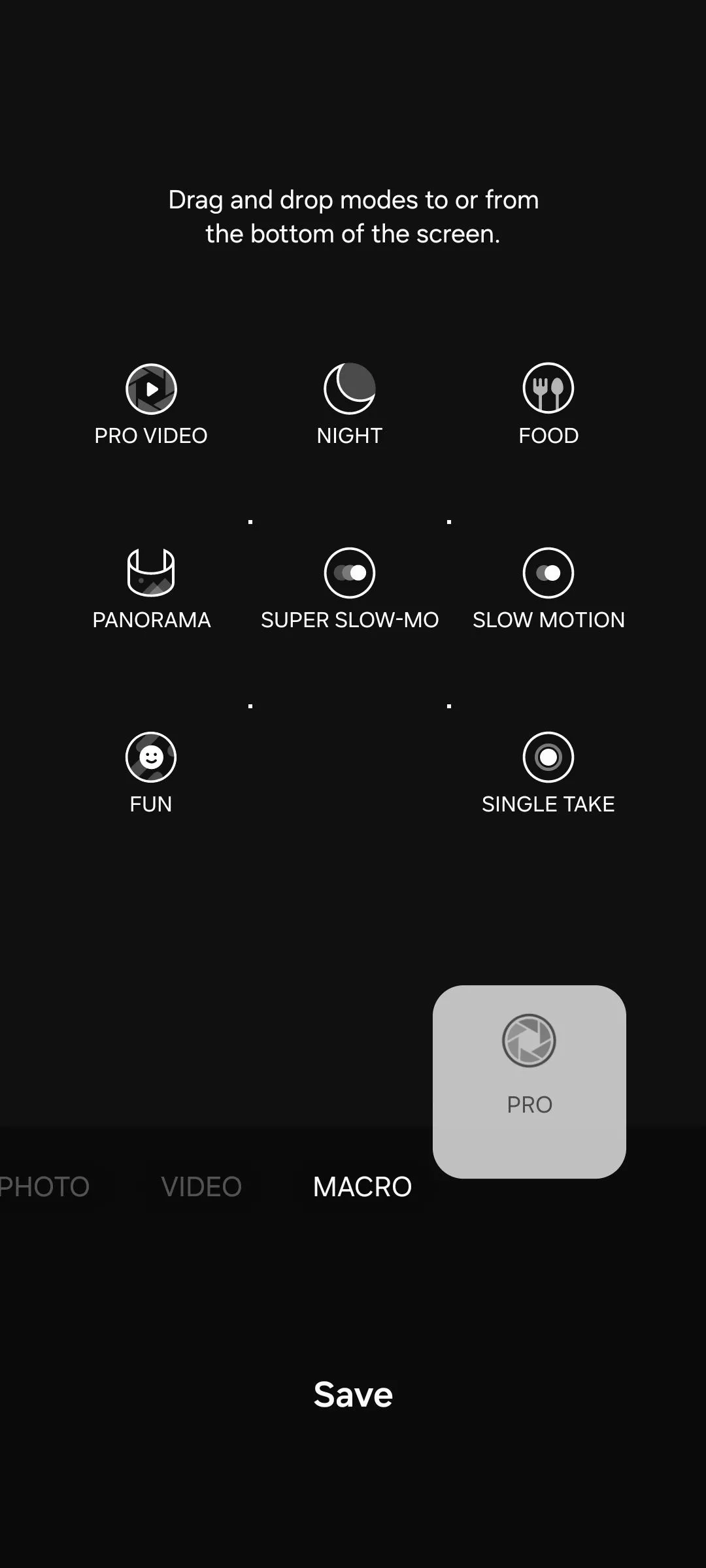 Hướng dẫn thêm biểu tượng Chế độ Pro vào giao diện camera Samsung