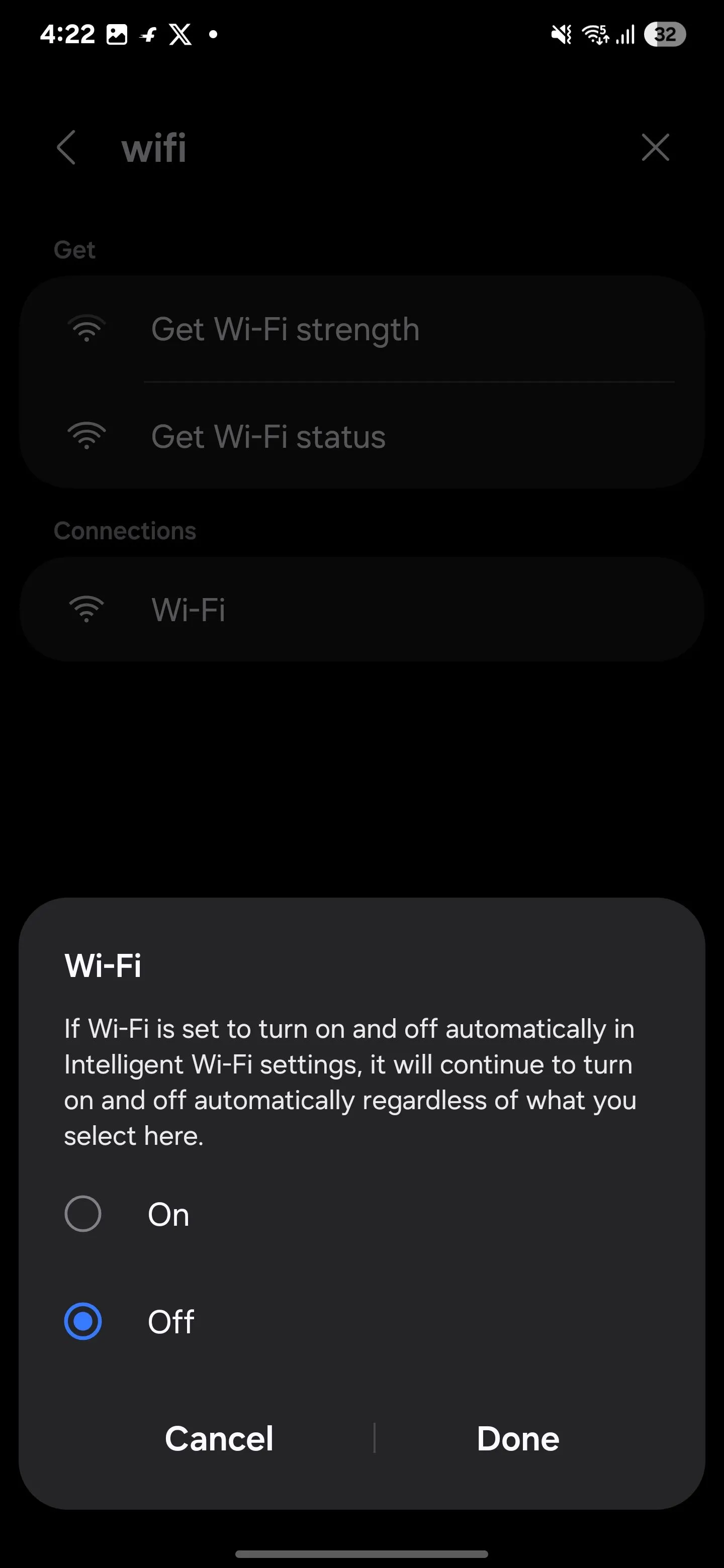Khi bạn rời nhà, Samsung Routines tắt WiFi