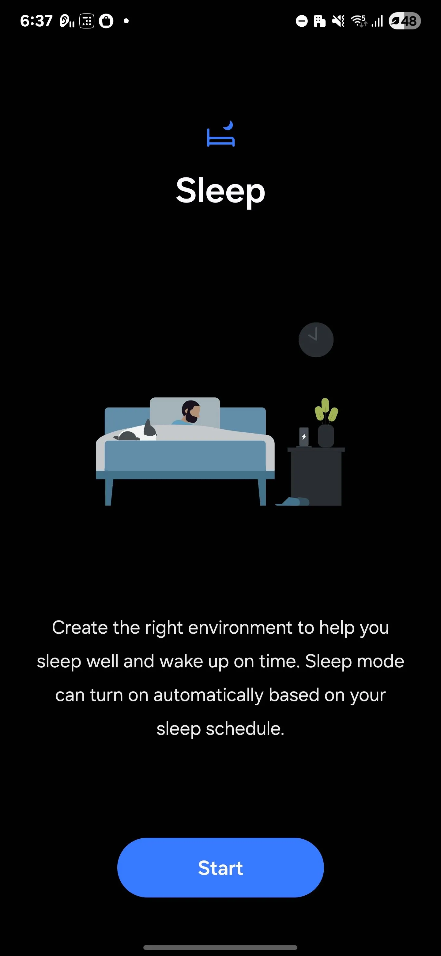 Kích hoạt Chế độ Giờ đi ngủ (Bedtime Mode) trên điện thoại Samsung để giảm xao nhãng trước khi ngủ.