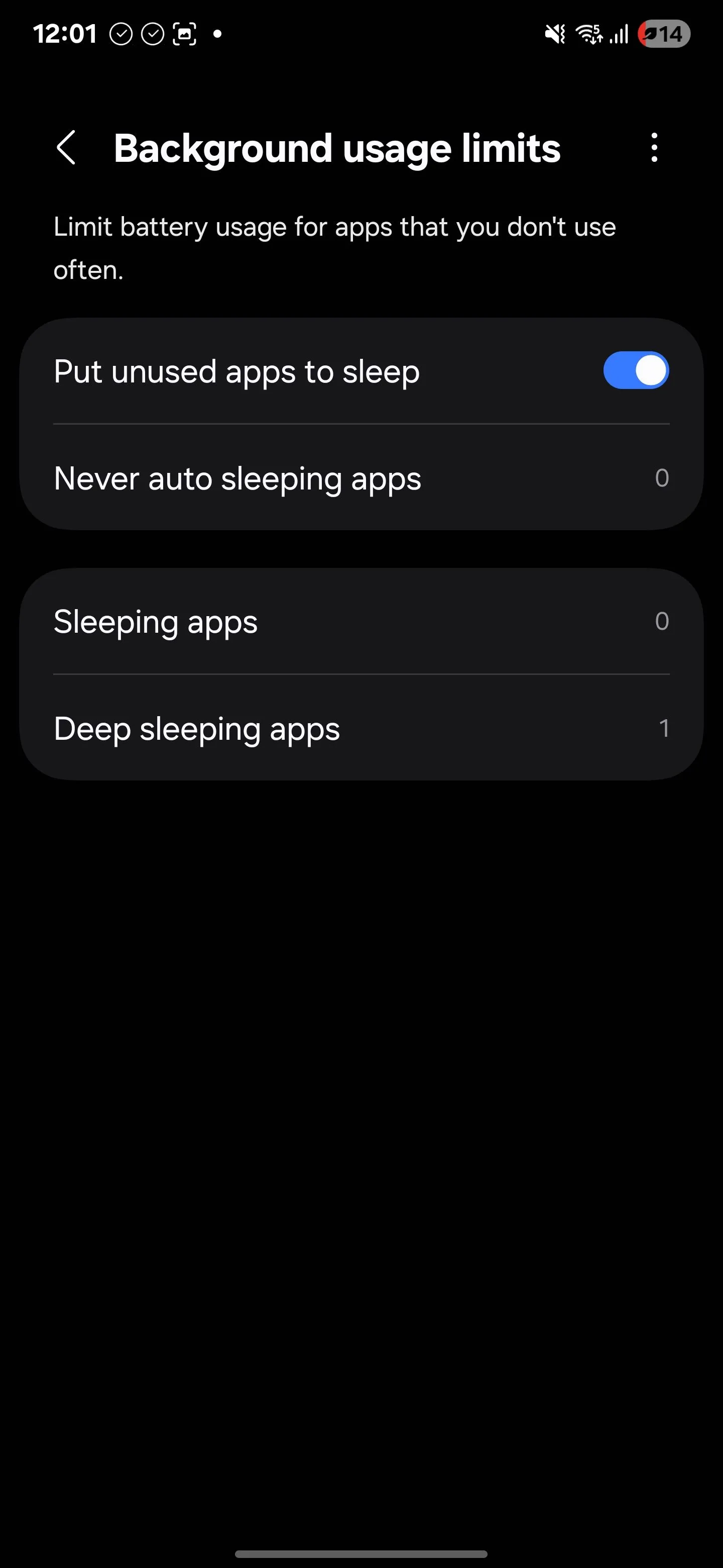 Kích hoạt tính năng &quot;Đưa ứng dụng không sử dụng vào chế độ ngủ&quot; trên Android