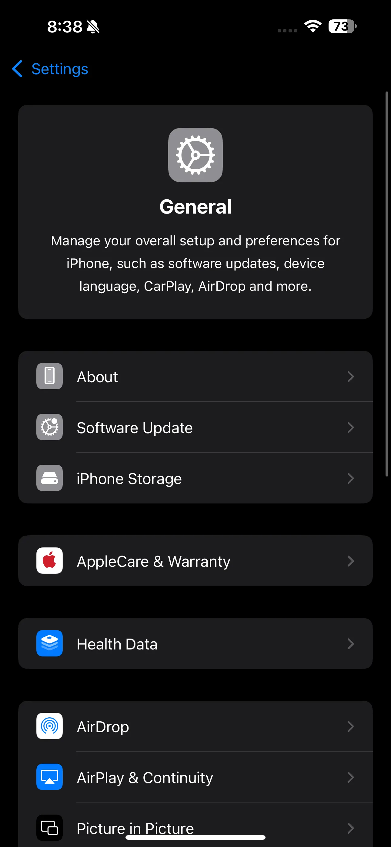 Kiểm tra dung lượng bộ nhớ trên iPhone