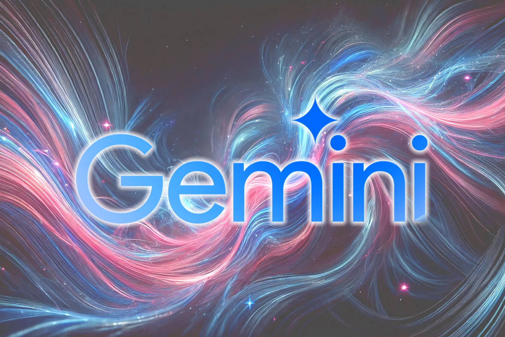 Logo ứng dụng Google Gemini AI trên nền xanh