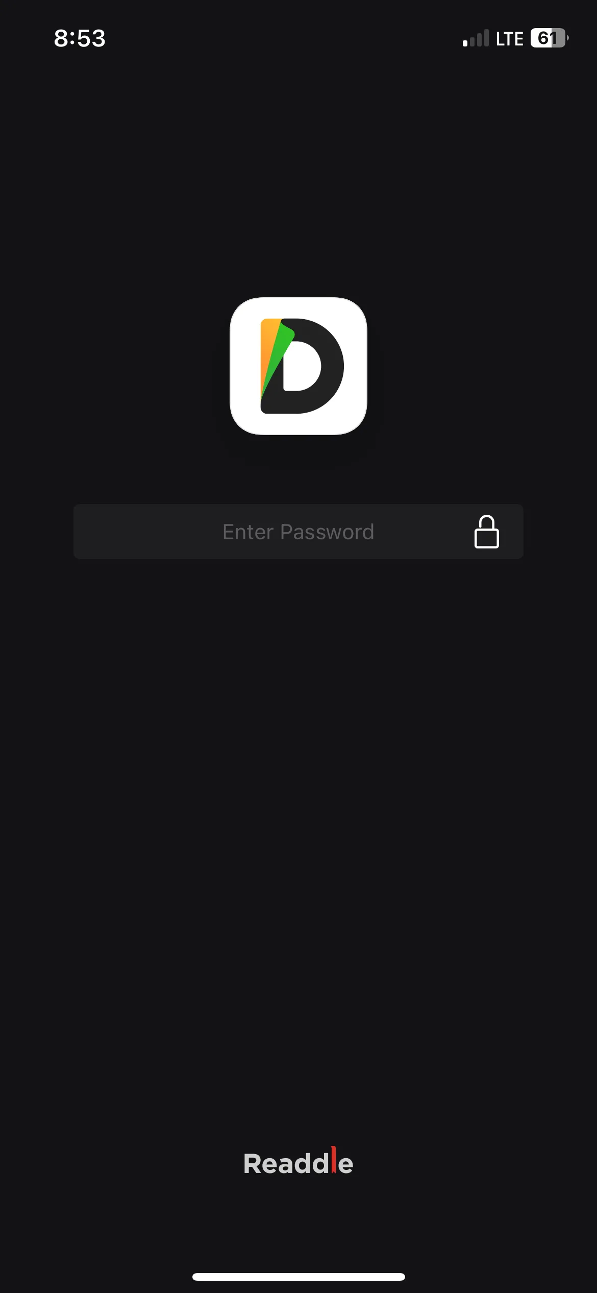 Màn hình cài đặt mật khẩu ứng dụng Documents để bảo vệ dữ liệu cá nhân trên iPhone.