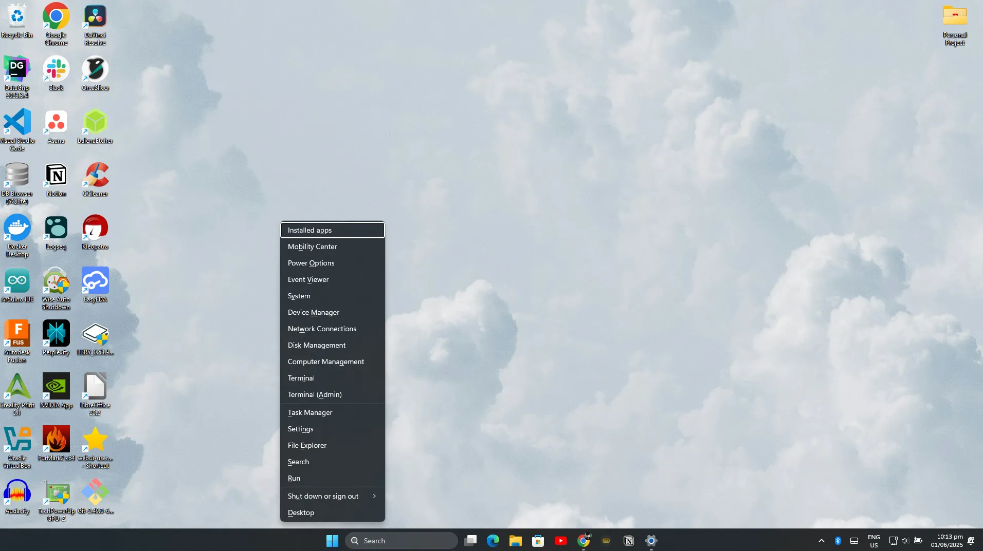 Menu Start ẩn Windows 11 hiển thị các công cụ hệ thống quan trọng