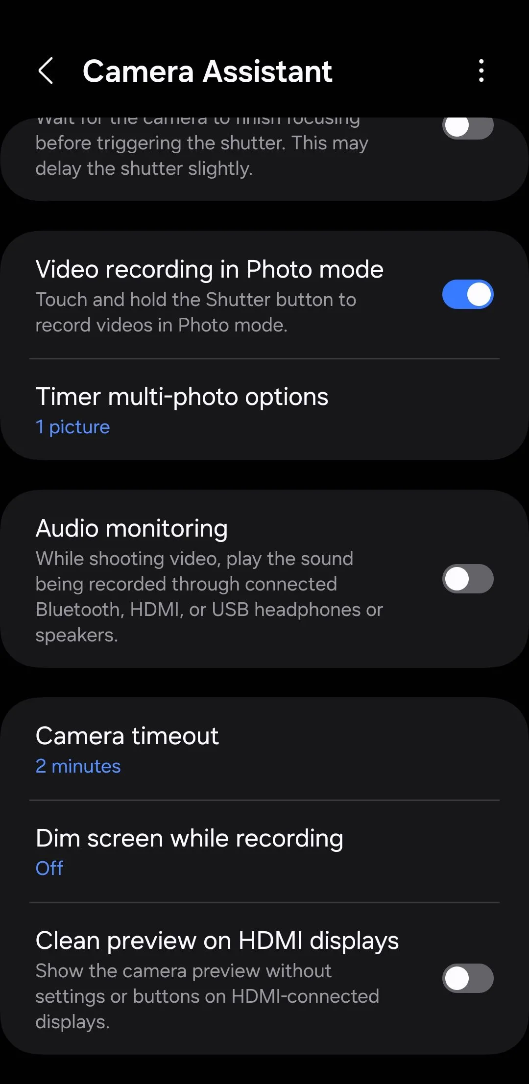 Mô-đun cài đặt Camera Assistant trong Good Lock cho điện thoại Samsung