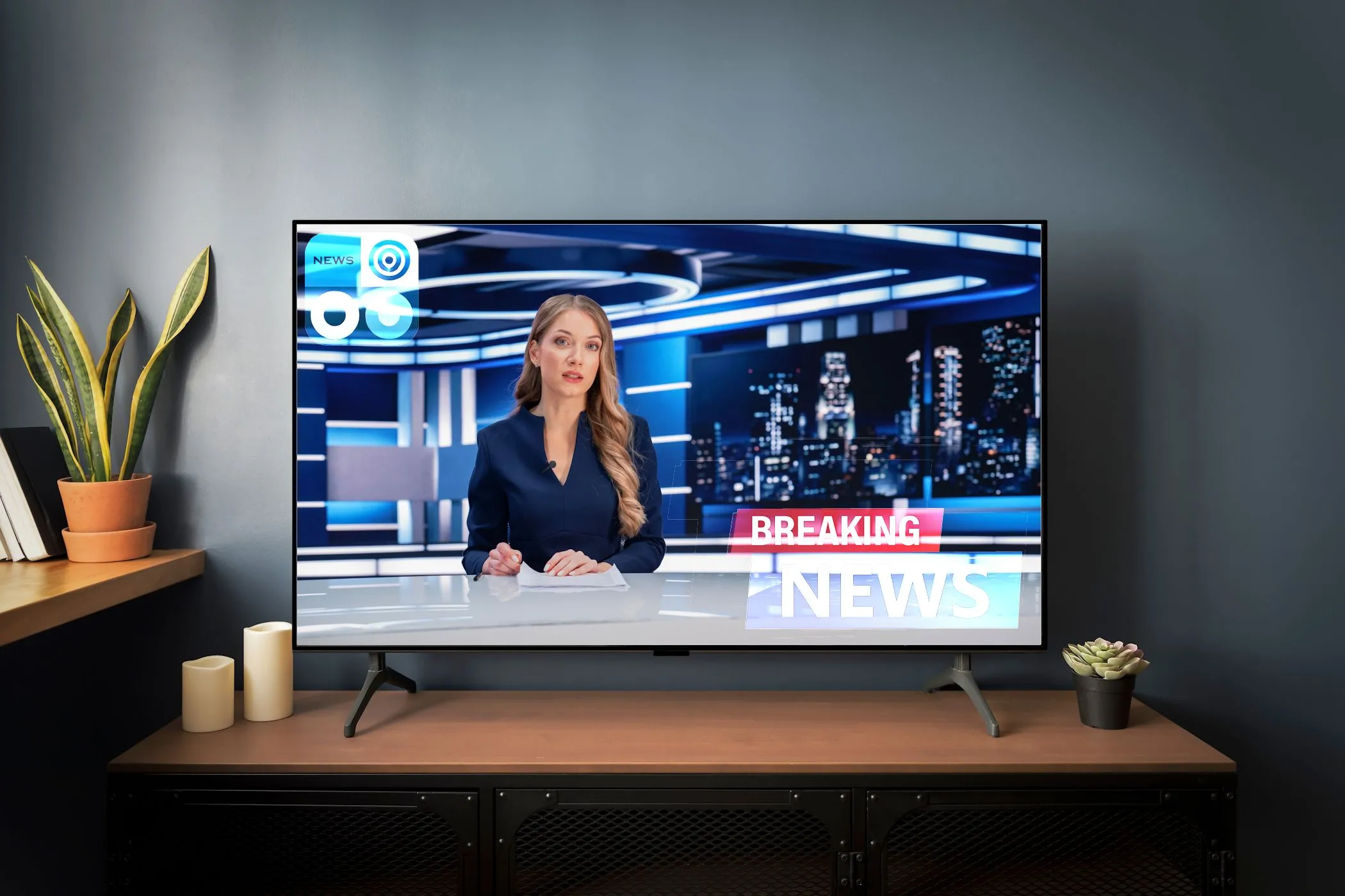 Mô phỏng màn hình TV bị lưu ảnh (burn-in) do hiển thị nội dung tĩnh quá lâu