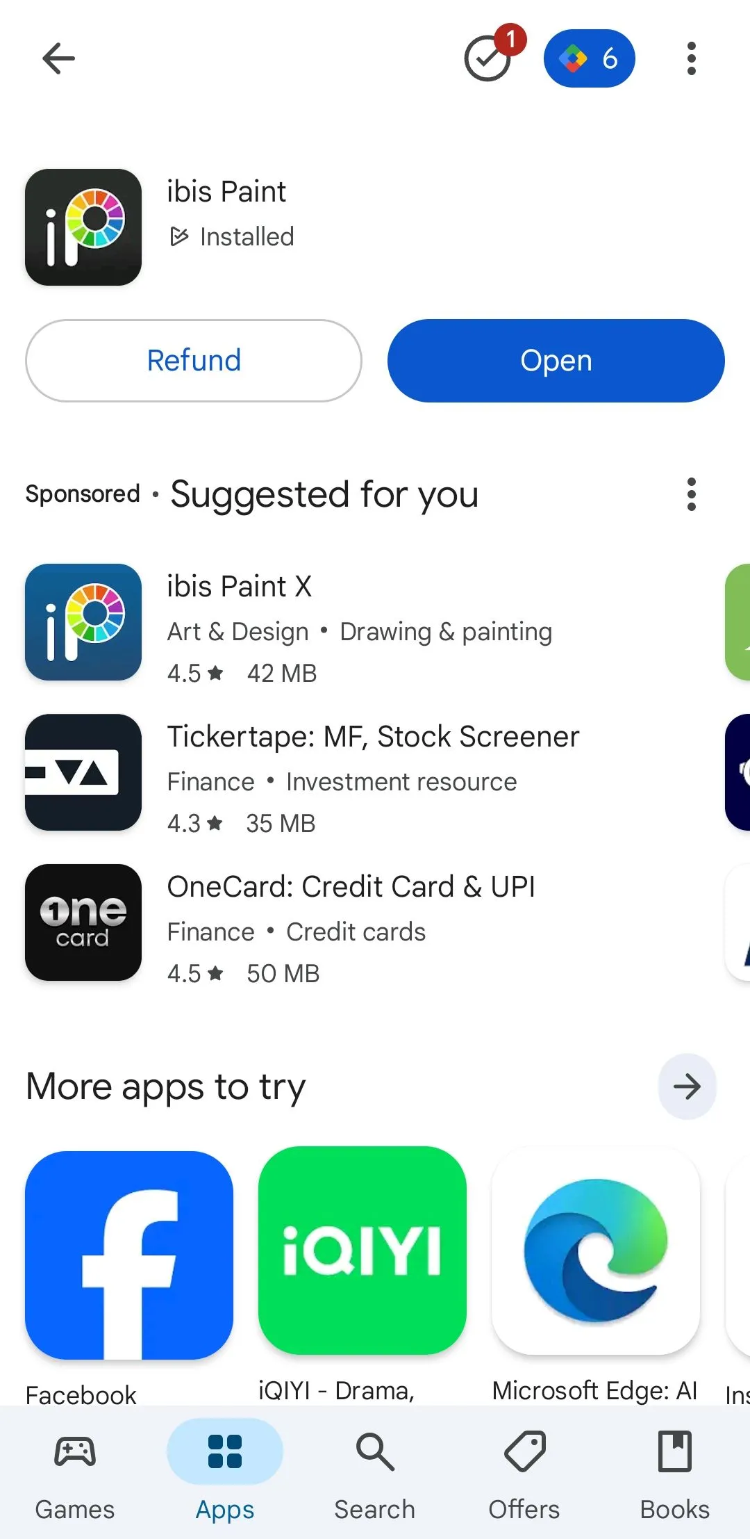 Nút &quot;Hoàn tiền&quot; hiển thị trên trang chi tiết ứng dụng có trả phí trong Google Play Store, cho phép người dùng yêu cầu hoàn lại tiền.