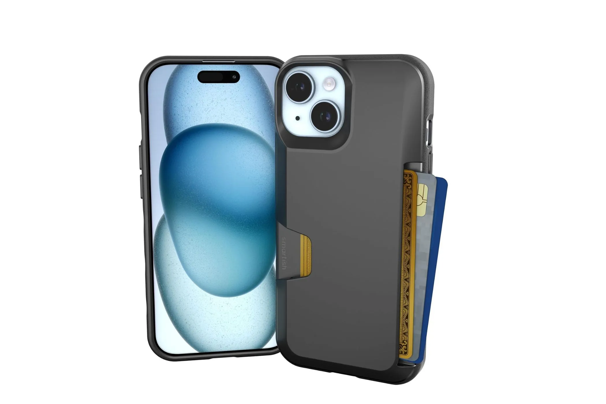 Ốp lưng ví Smartish Wallet Slayer Vol. 1 cho iPhone 15, tích hợp ngăn chứa thẻ tín dụng tiện lợi