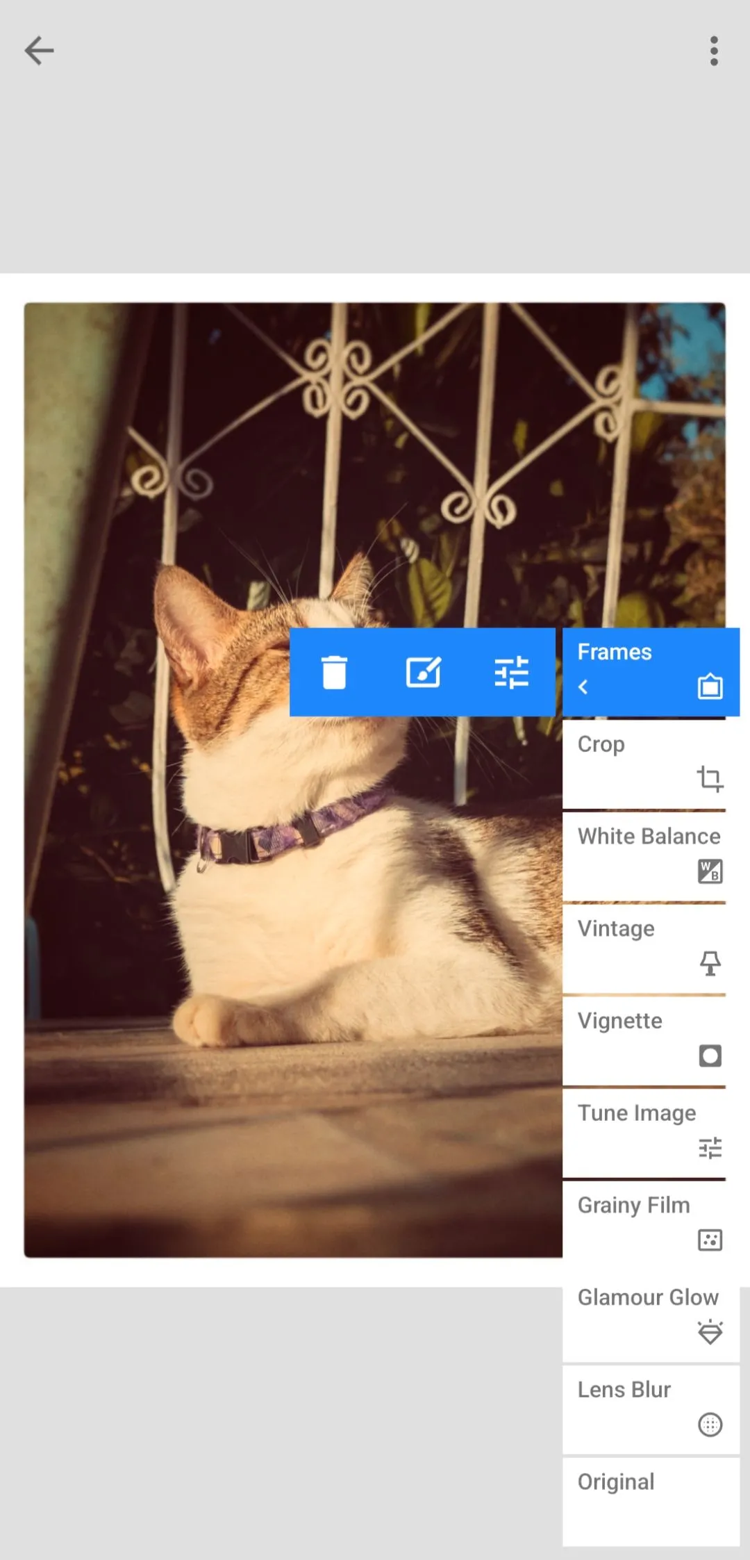 Snapseed giao diện chỉnh sửa phi phá hủy, thể hiện các lớp điều chỉnh linh hoạt cho ảnh.
