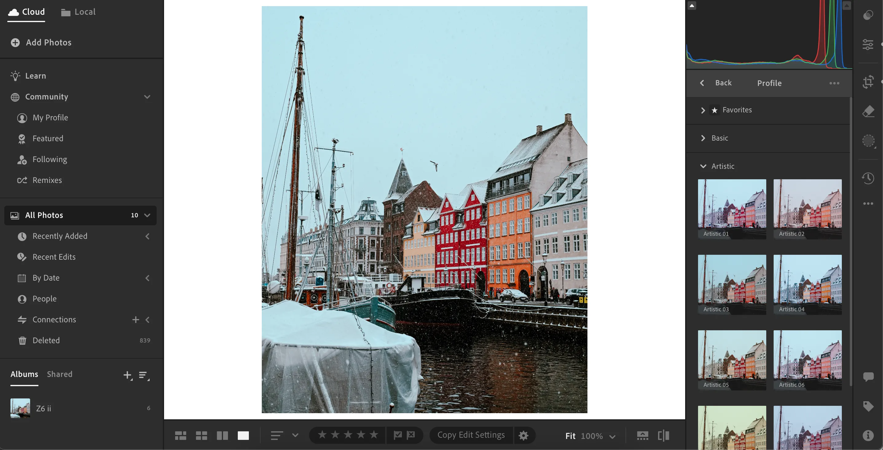 Sử dụng các profile chỉnh màu khác nhau trong Adobe Lightroom