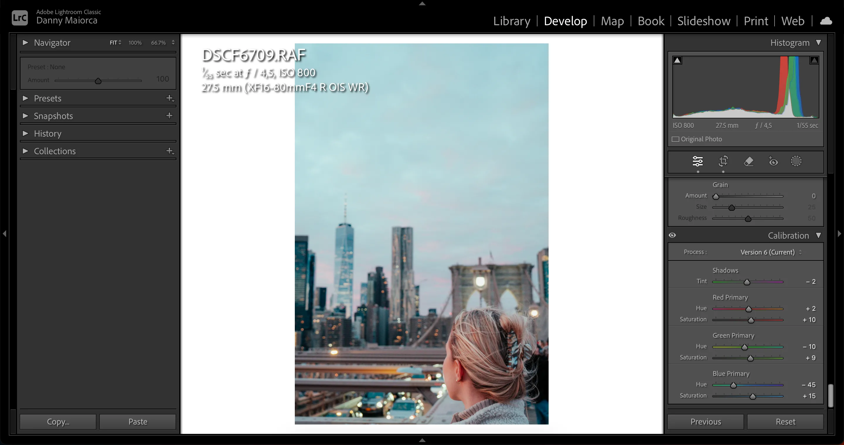 Sử dụng công cụ Calibration để chỉnh màu trong Lightroom Classic