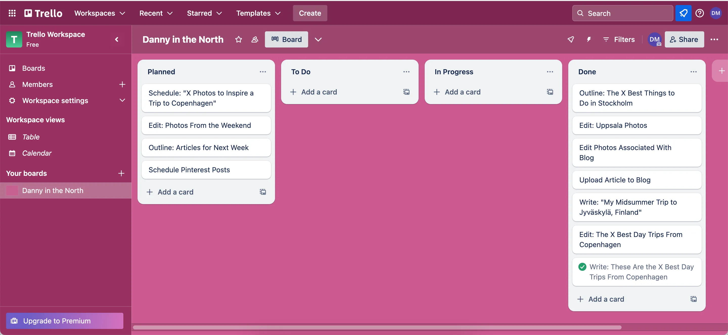 Tạo bảng quản lý dự án trên ứng dụng Trello, minh họa giao diện trực quan của Trello