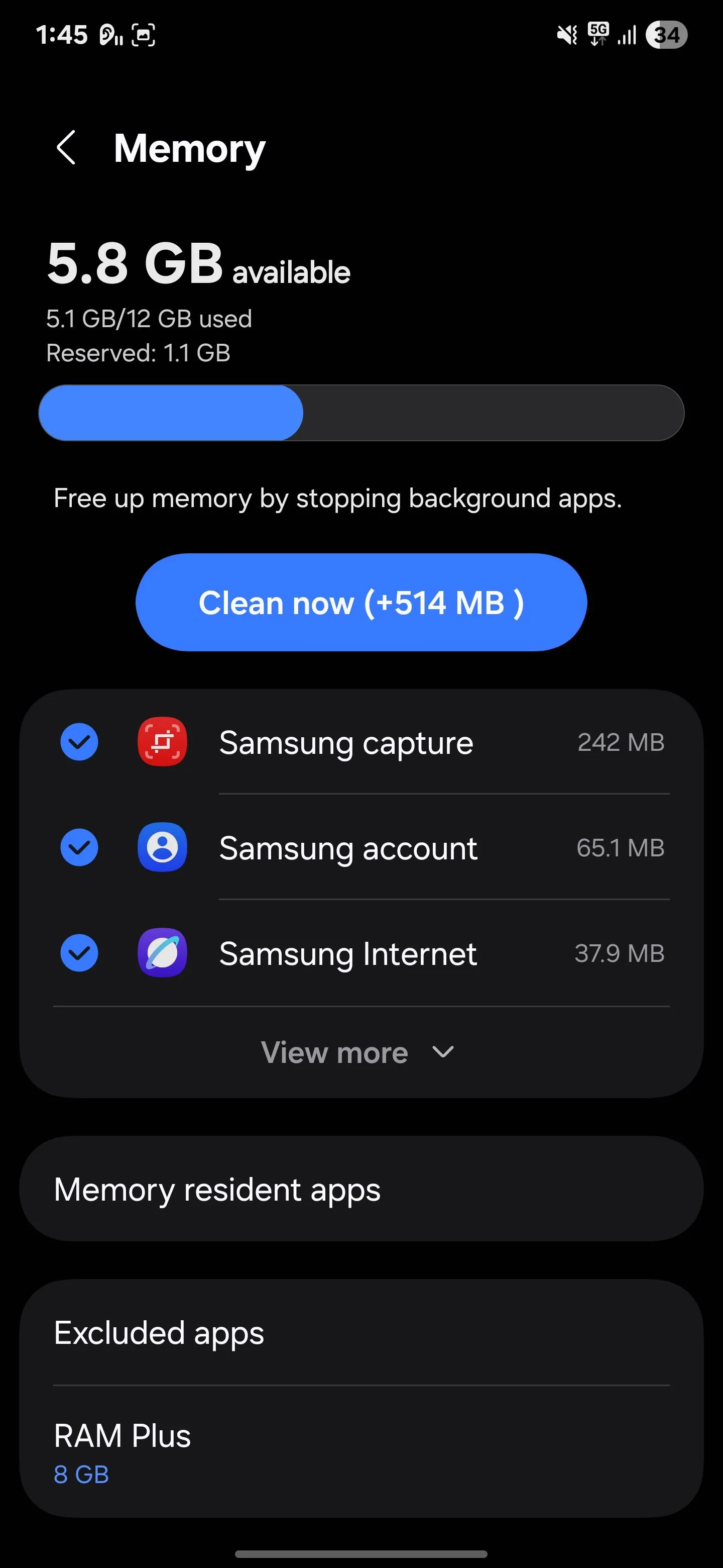 Tắt hoặc điều chỉnh tính năng RAM Plus trên điện thoại Samsung