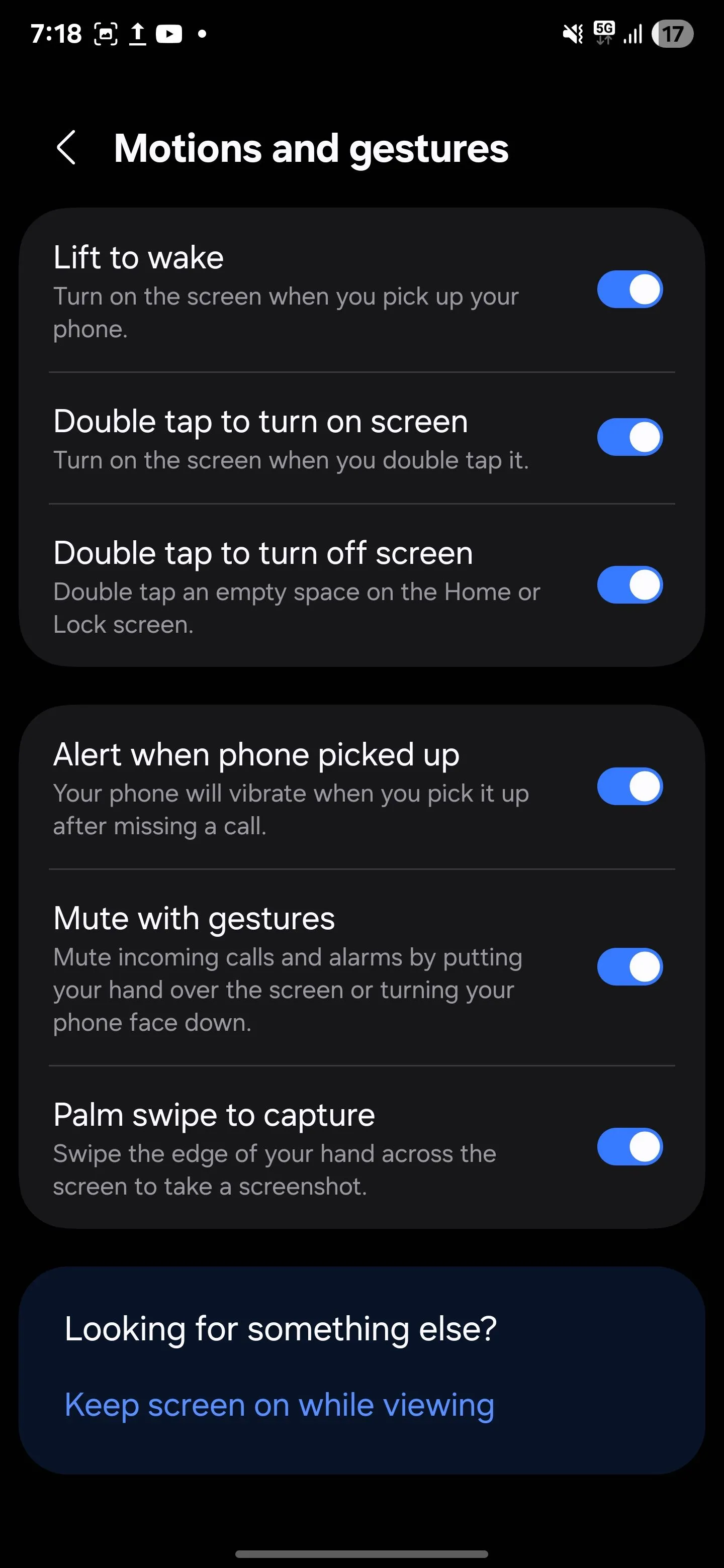 Tắt tính năng Nâng để bật màn hình trên điện thoại Samsung