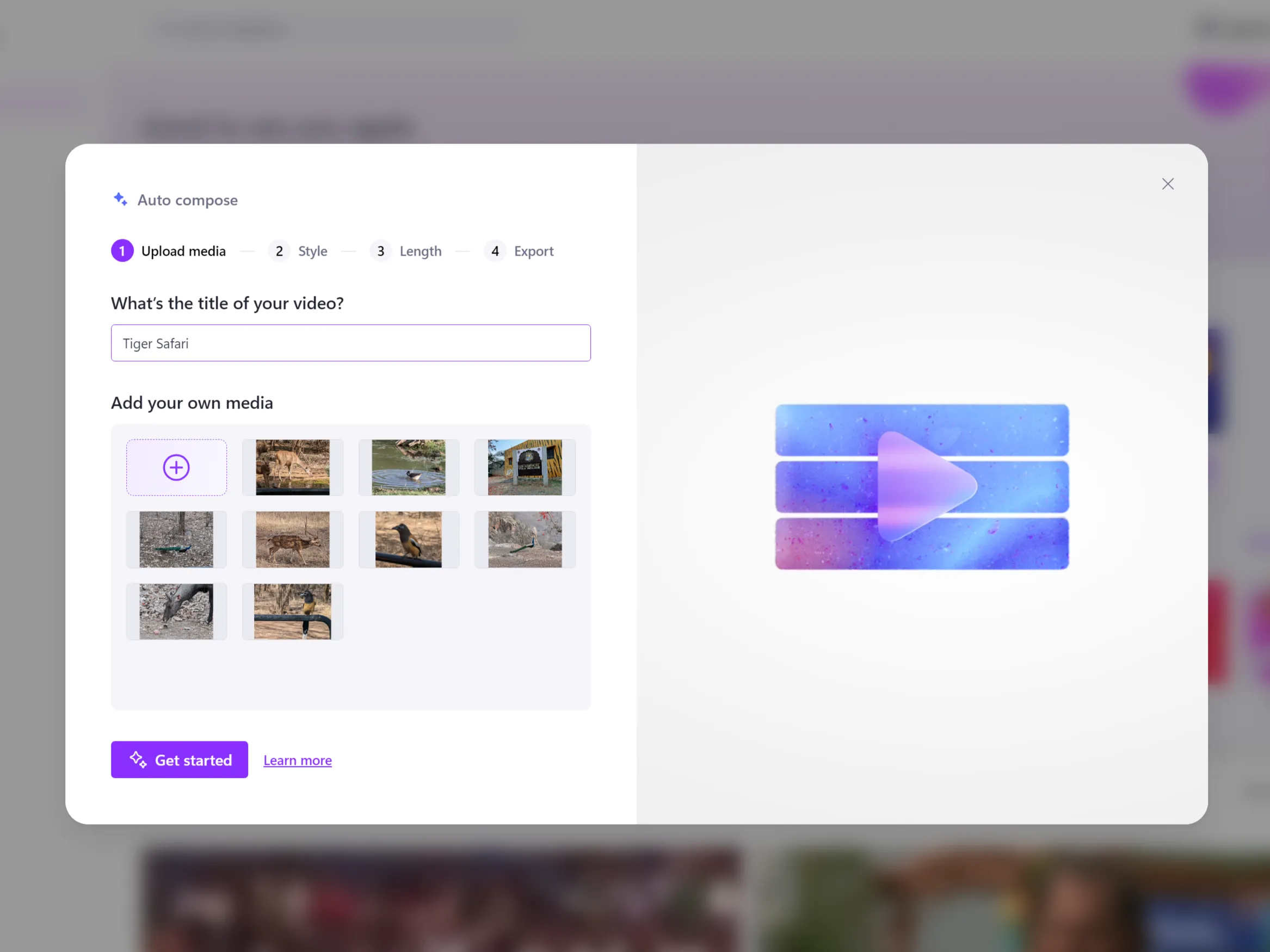 Tính năng Auto Compose trong Microsoft Clipchamp tự động tạo video chuyên nghiệp