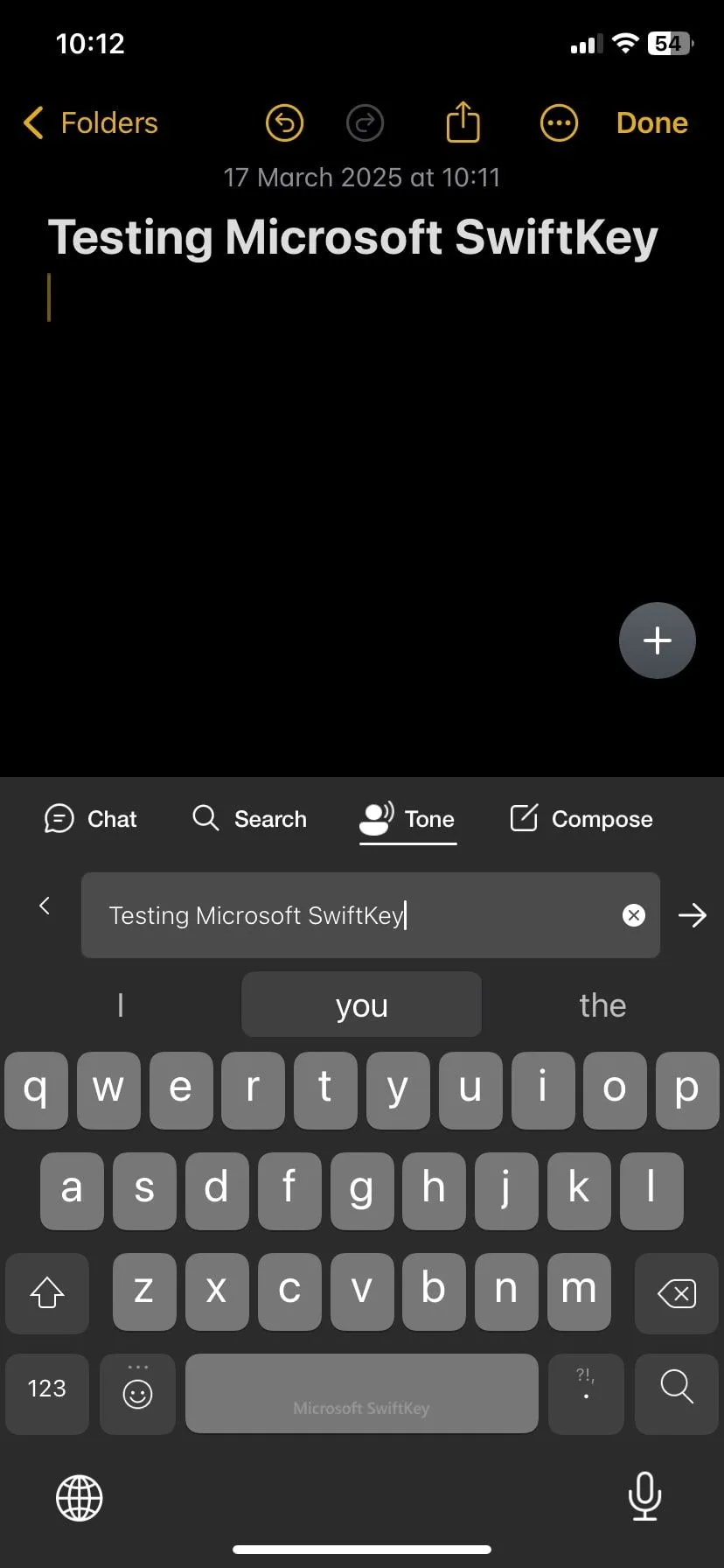 Tính năng điều chỉnh tông giọng với văn bản trên SwiftKey