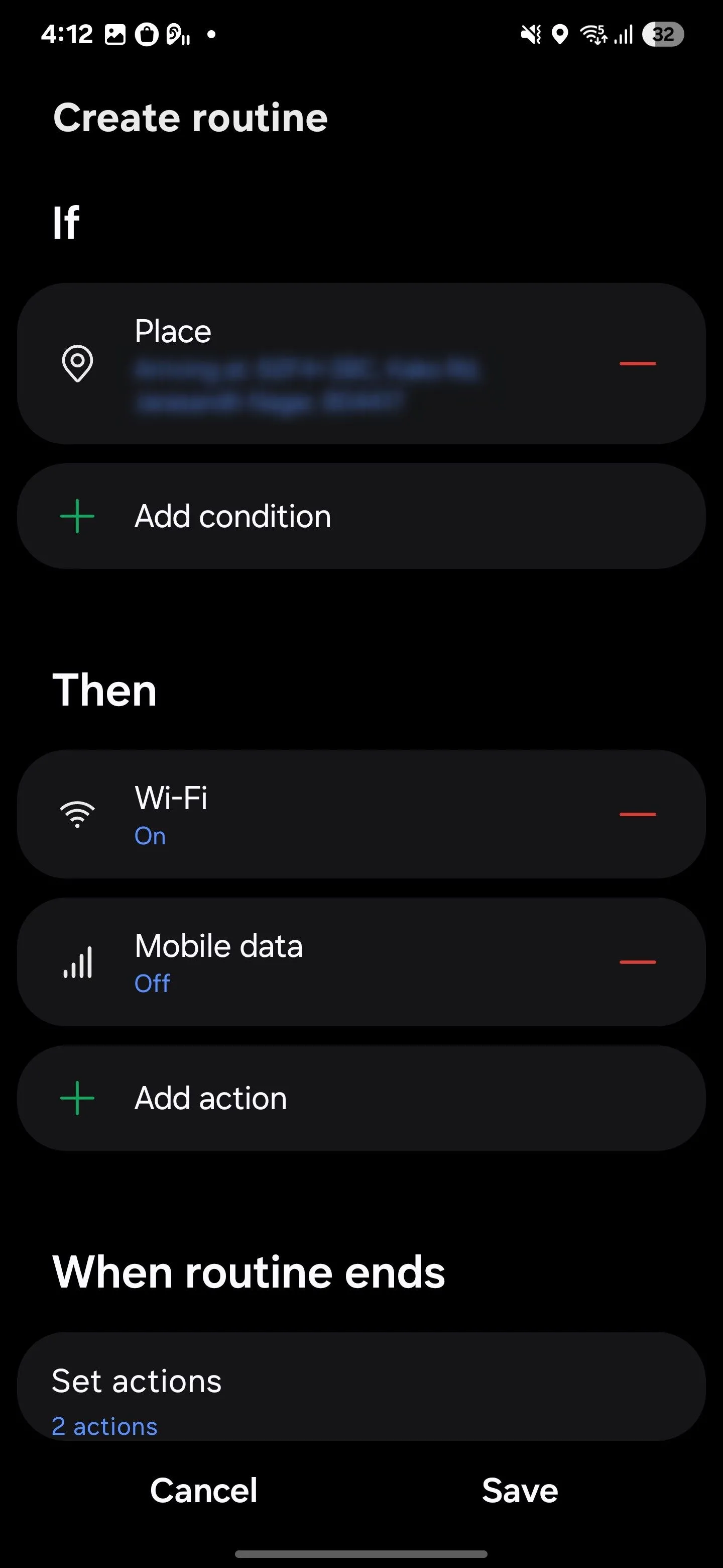 Tự động bật Wi-Fi trong Samsung Routines